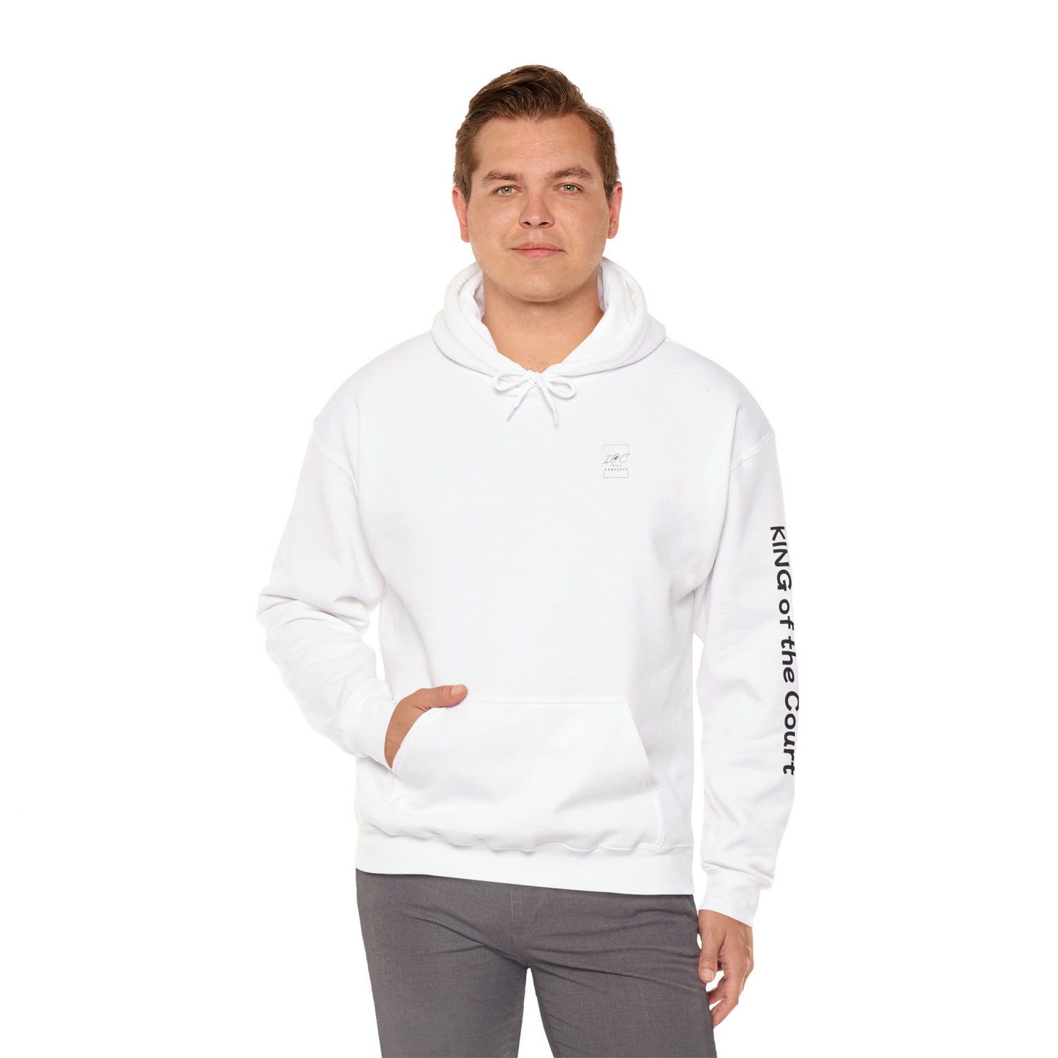 Pickleball Hoodie - King of the Court Design - Men's Sweatshirt