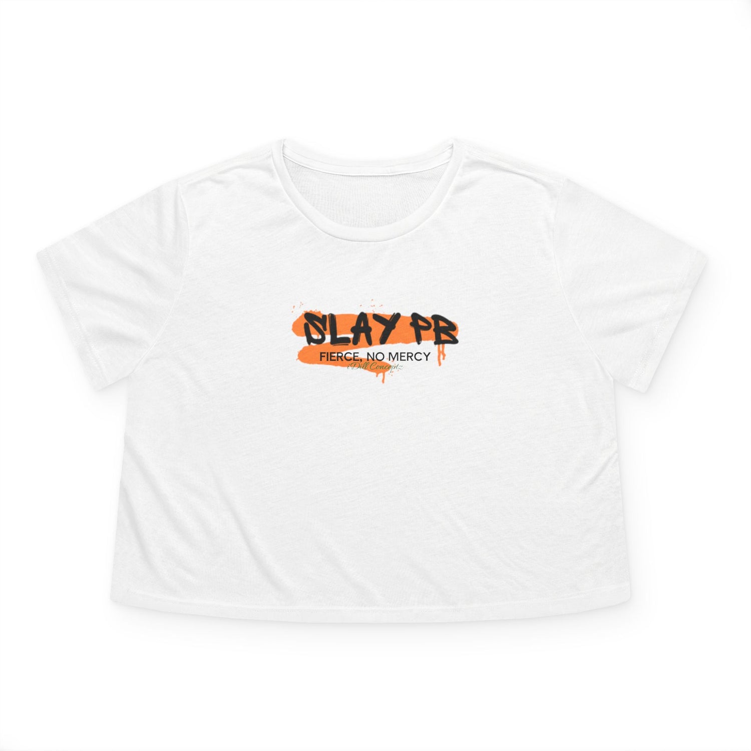 Women's Slay PB - Fierce, No Mercy Pickleball Design - Women's Crop Top Apparel