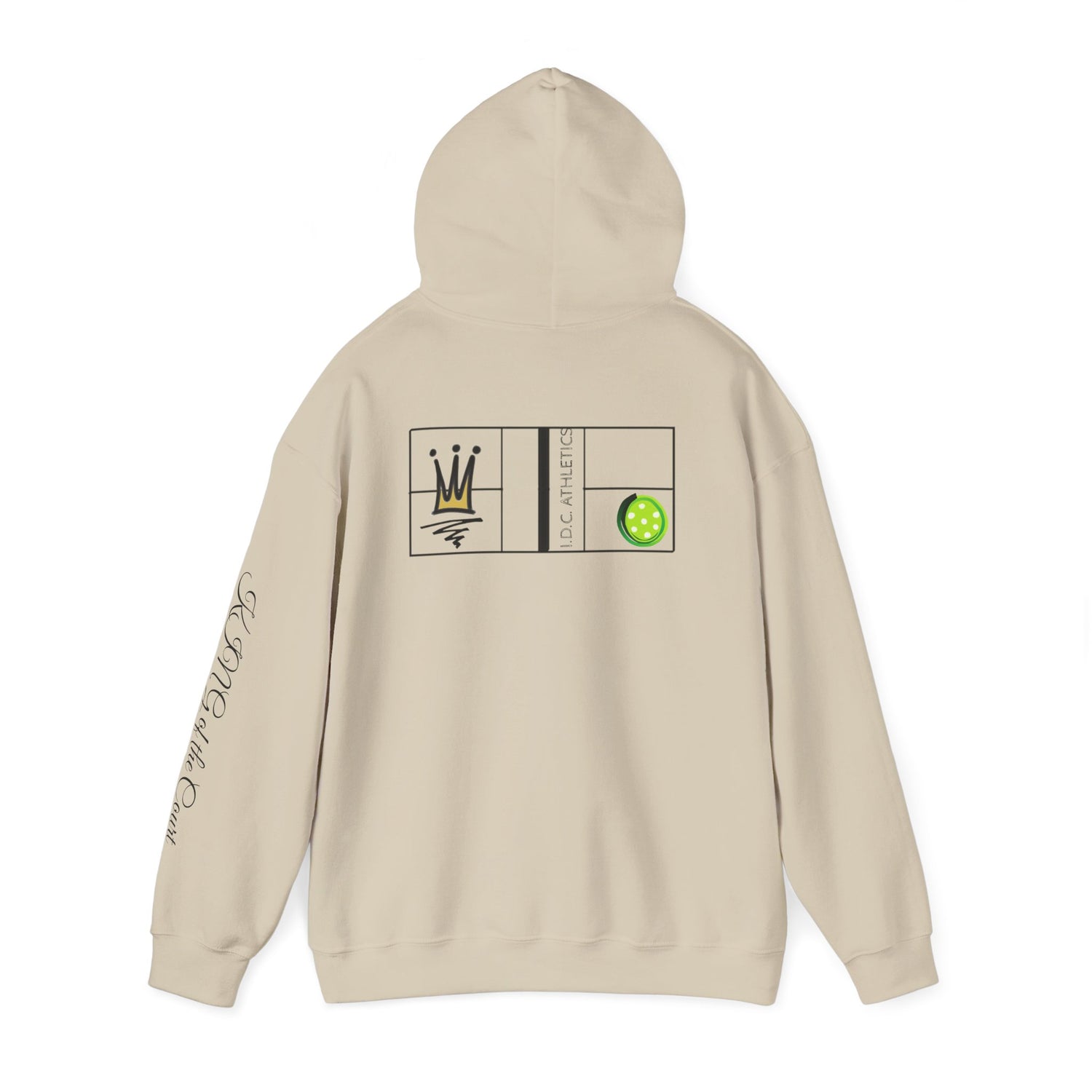 Pickleball Hoodie - King of the Court Design #2 - Men's Sweatshirt