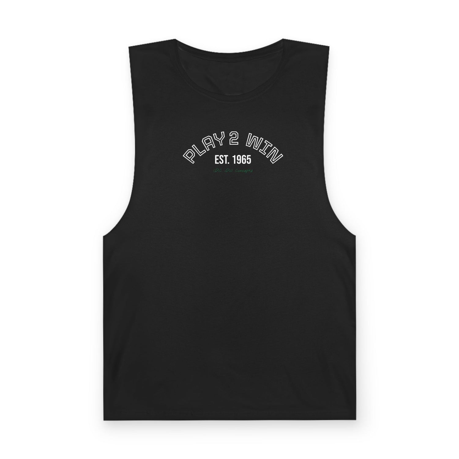 Men's Tank Top Apparel - Pickleball Play 2 Win Design