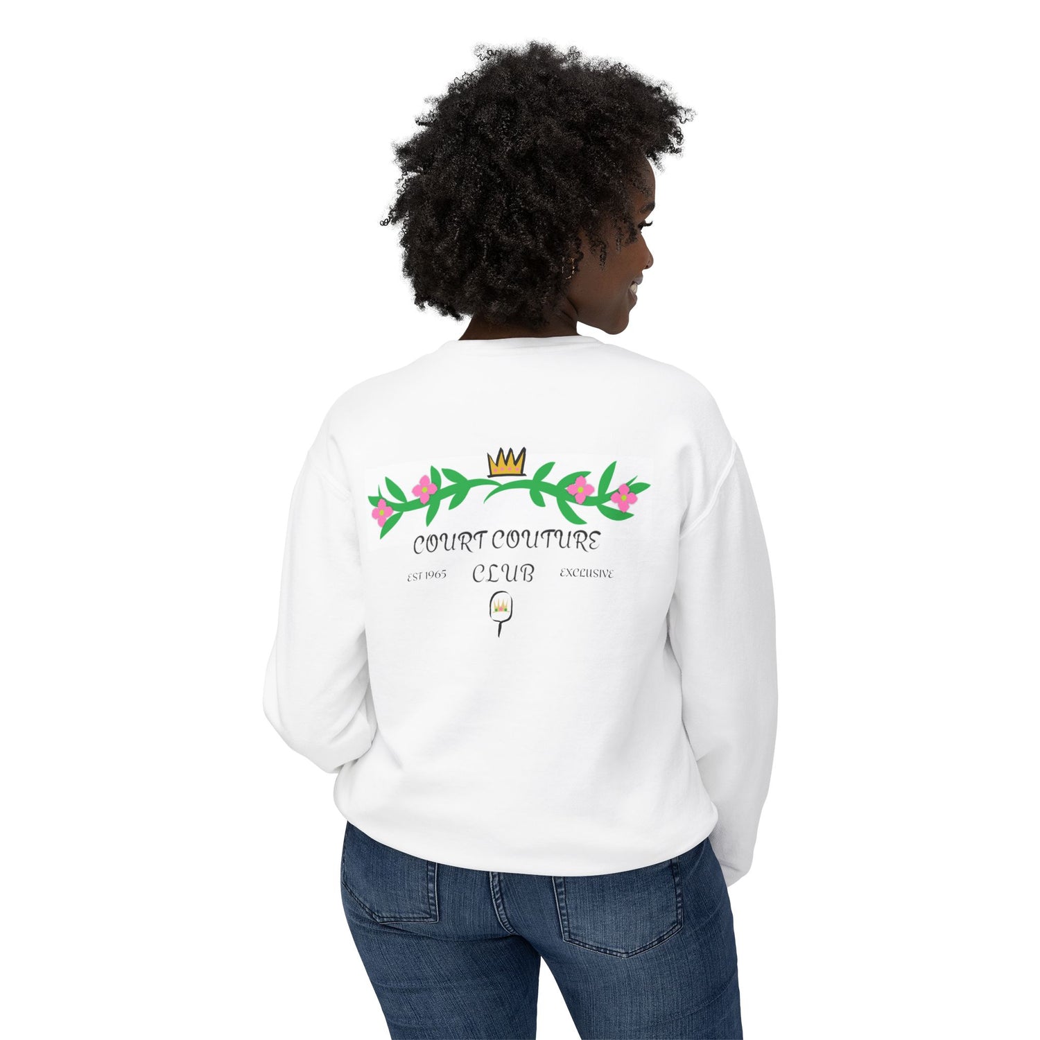 Pickleball Women's Lightweight Sweatshirt - Court Couture Club Design