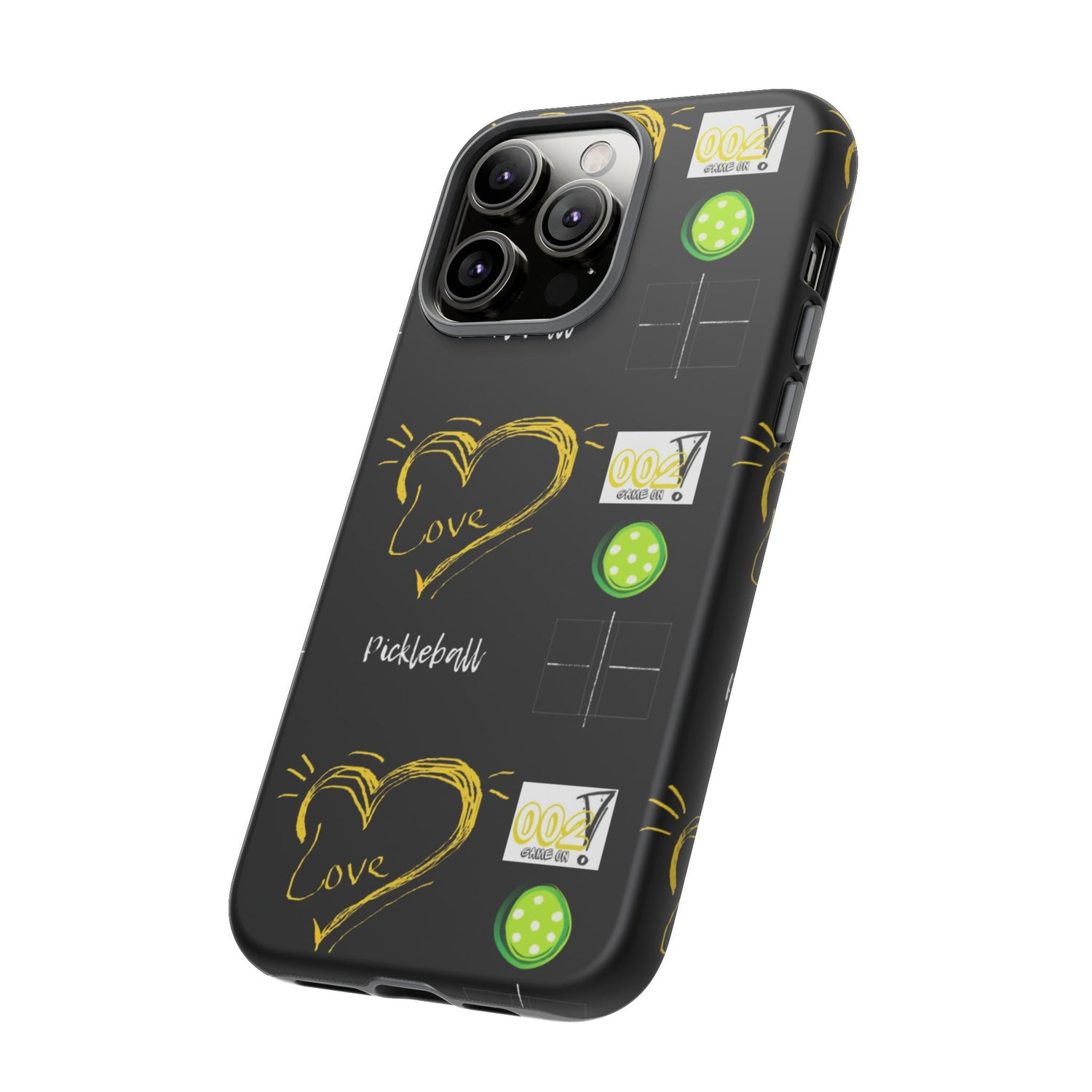 Pickleball Love Tough iPhone Case - Fun & Durable Sport Accessory