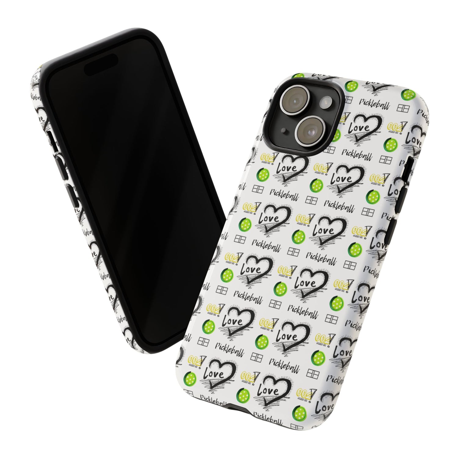 Pickleball Love Tough iPhone Case - Fun & Durable Sport Accessory