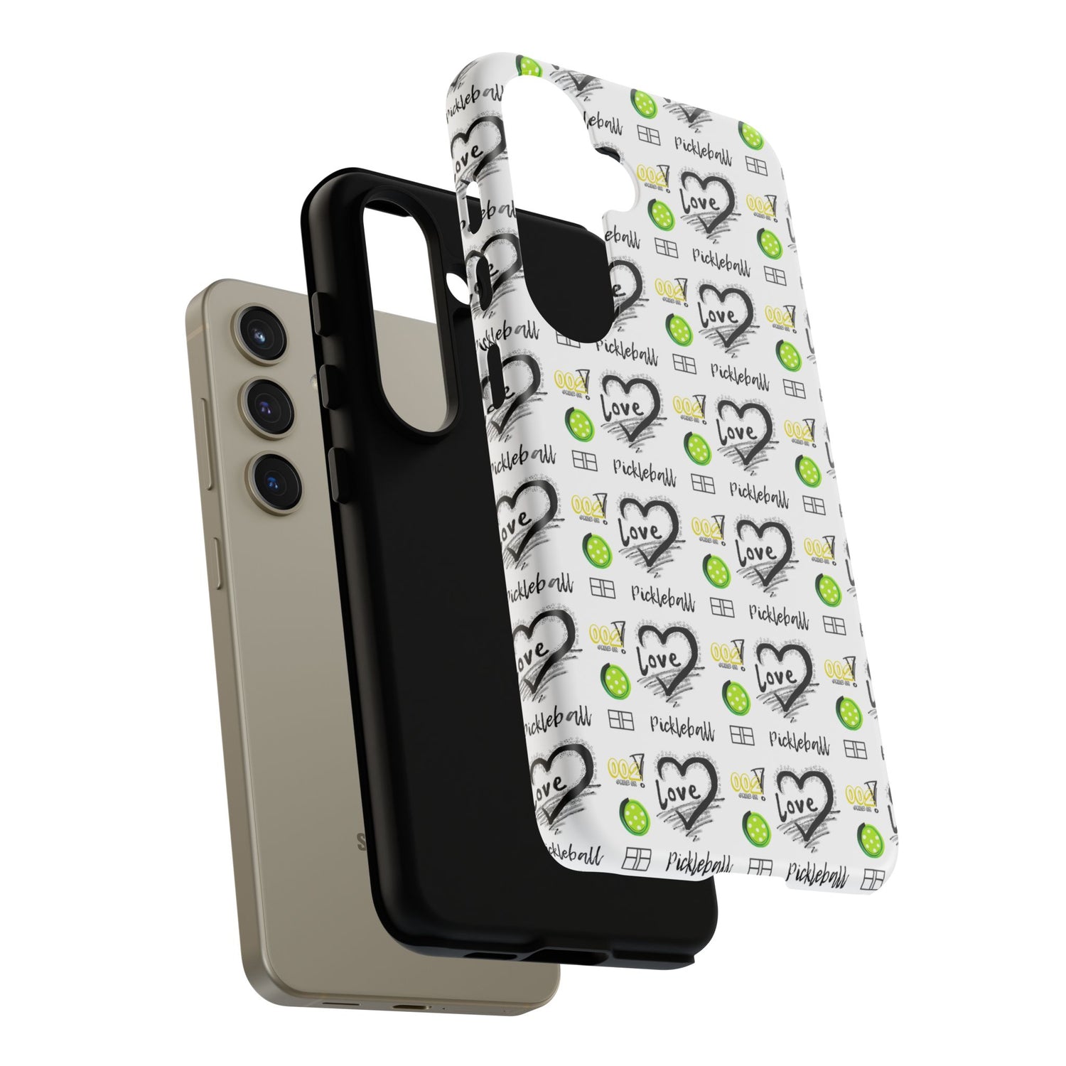 Pickleball Love Tough Android Samsung Phone Case - Fun & Durable Sport Accessory