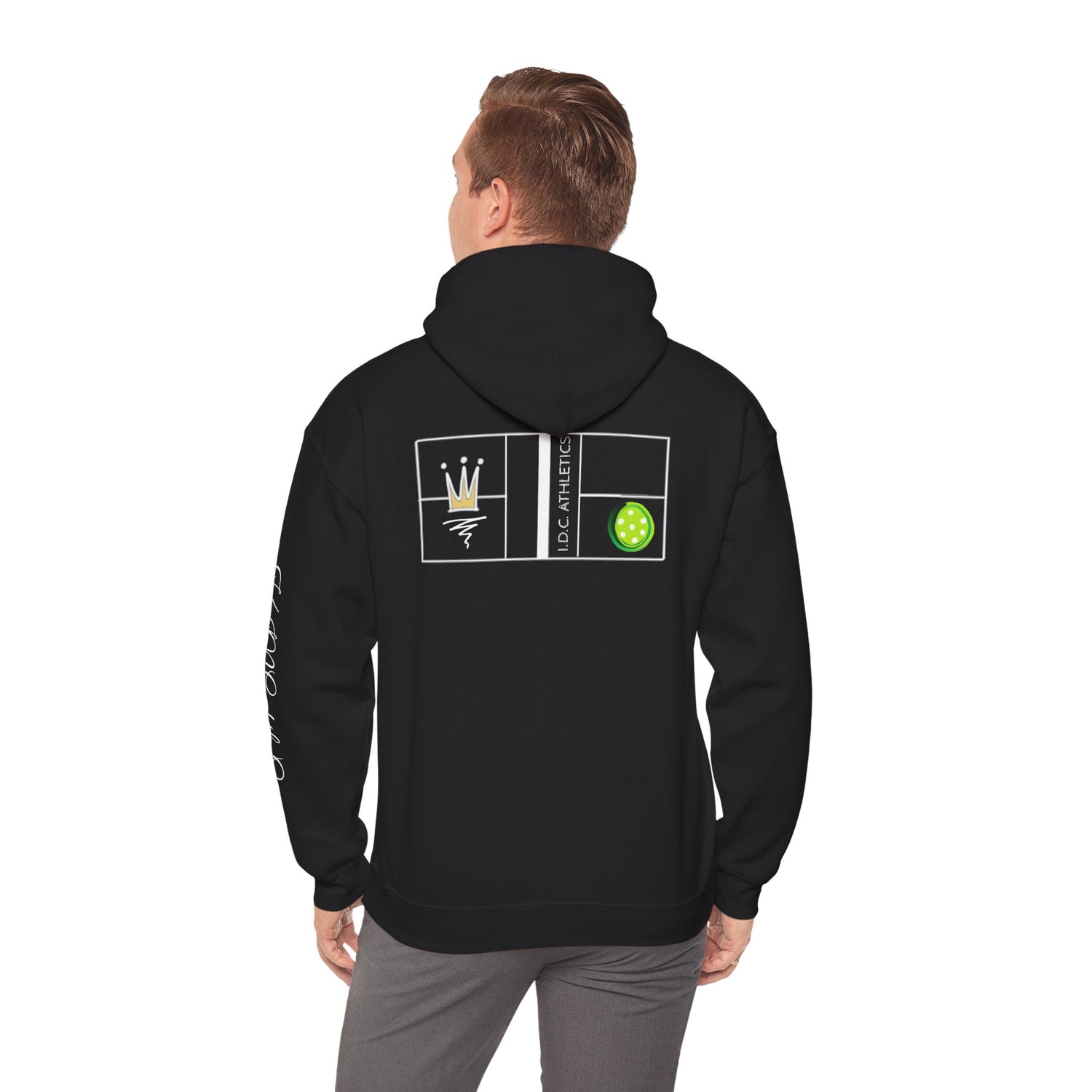 Pickleball Hoodie - King of the Court Design #2 - Men's Sweatshirt