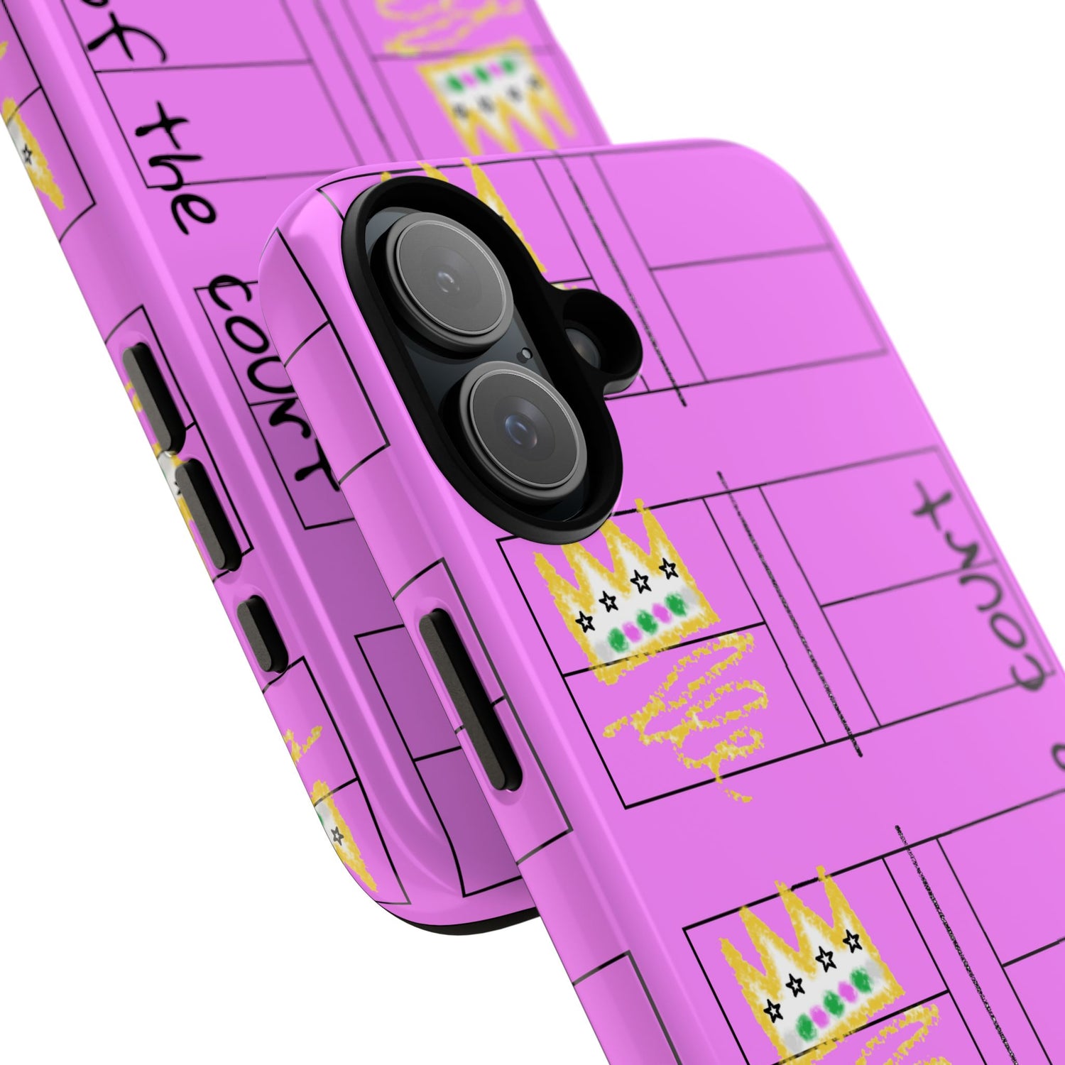 Pickleball Queen of the Court Pink Tough iPhone Case - Fun & Durable Sport Accessory