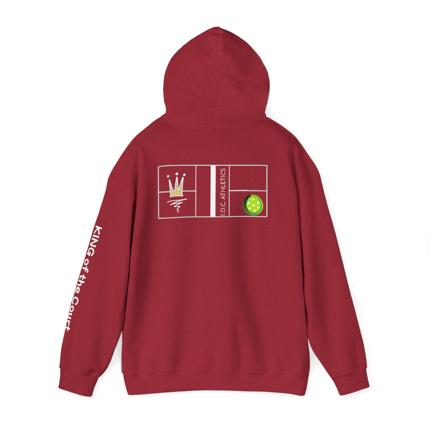 Pickleball Hoodie - King of the Court Design - Men's Sweatshirt