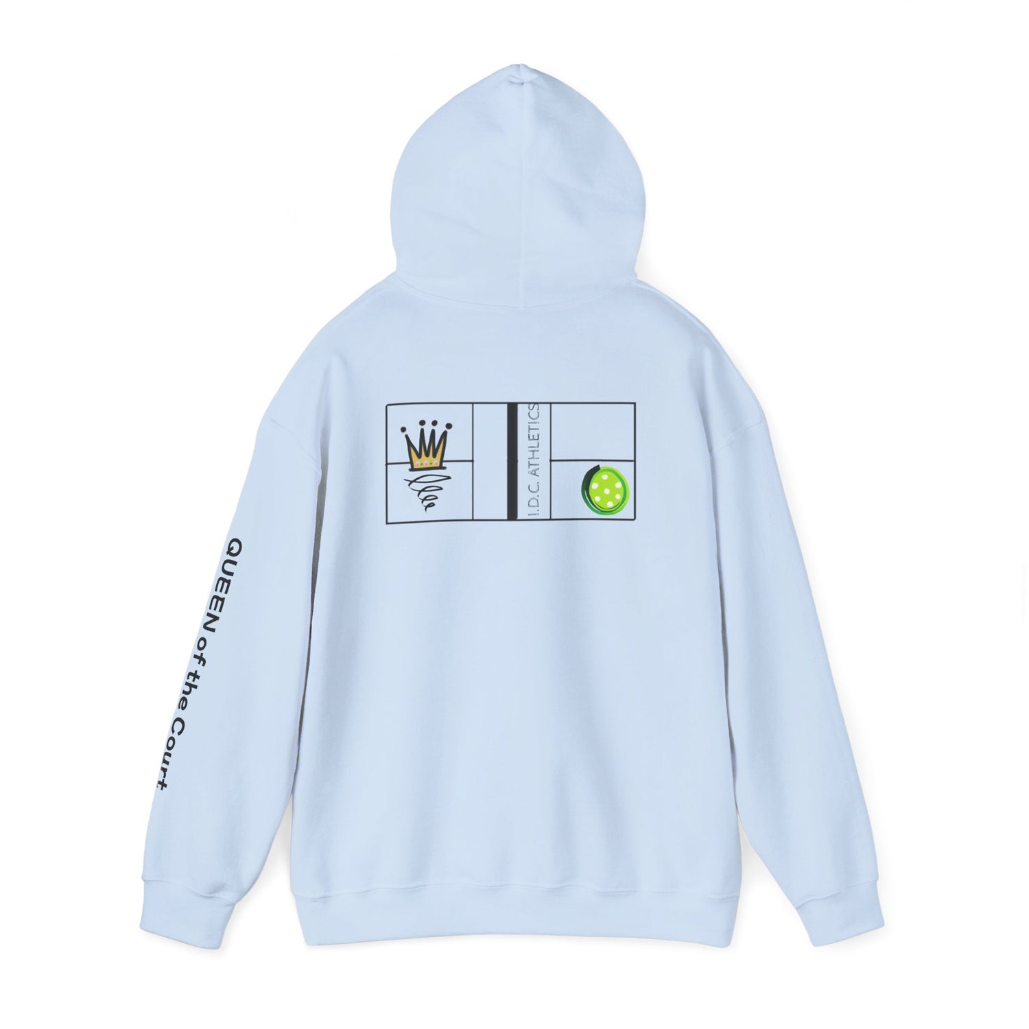 Pickleball Hoodie - Queen of the Court Design - Women's Sweatshirt