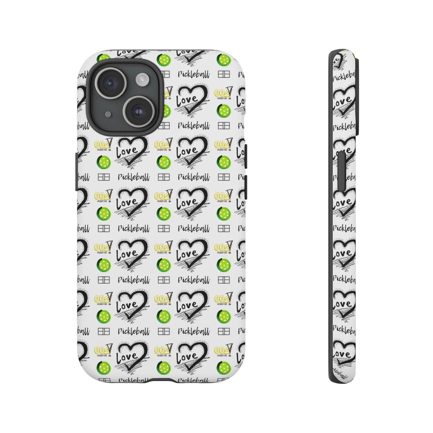 Pickleball Love Tough iPhone Case - Fun & Durable Sport Accessory