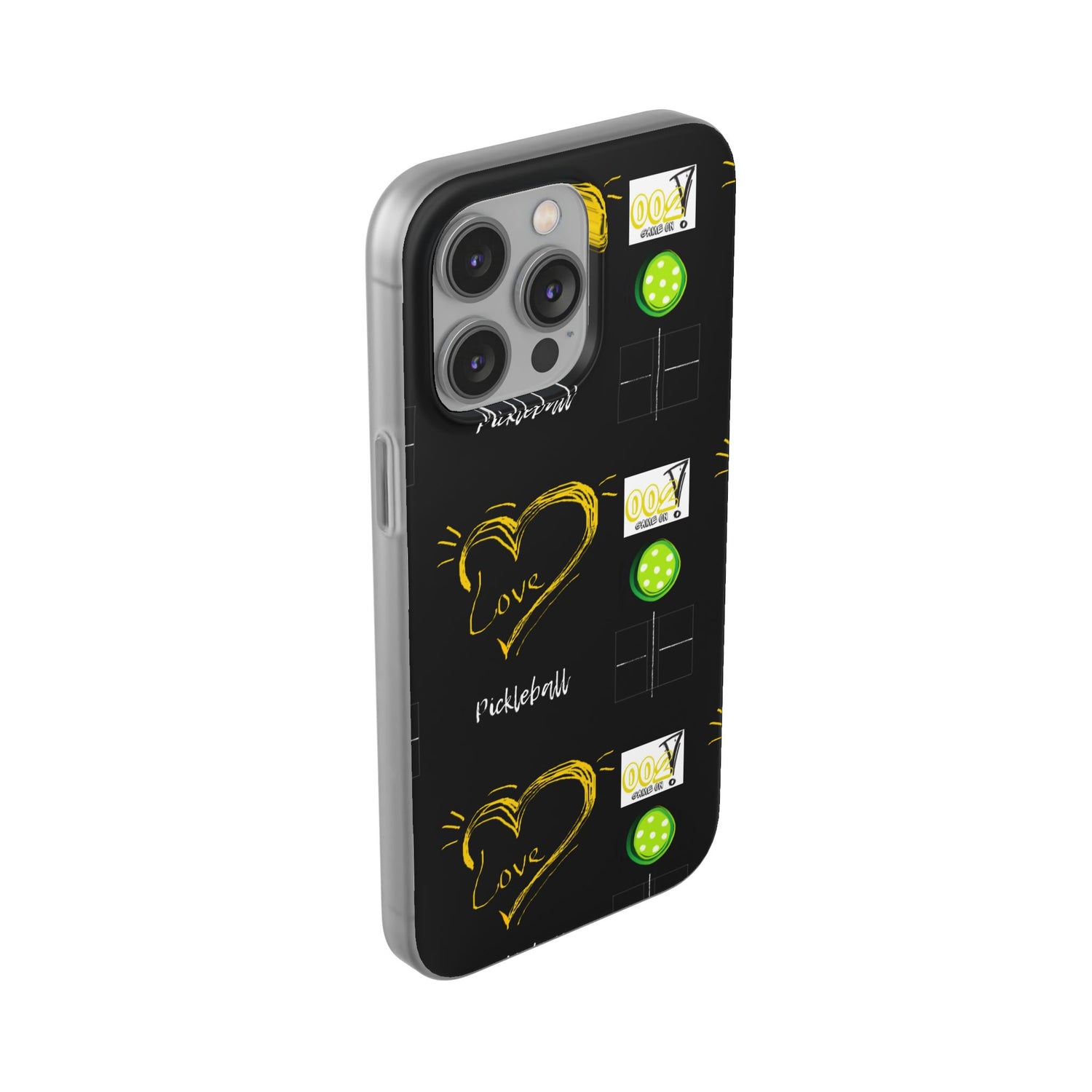 Pickleball Love Flexi iPhone Case - Stylish Phone Protection for Fashion-Forward Individuals