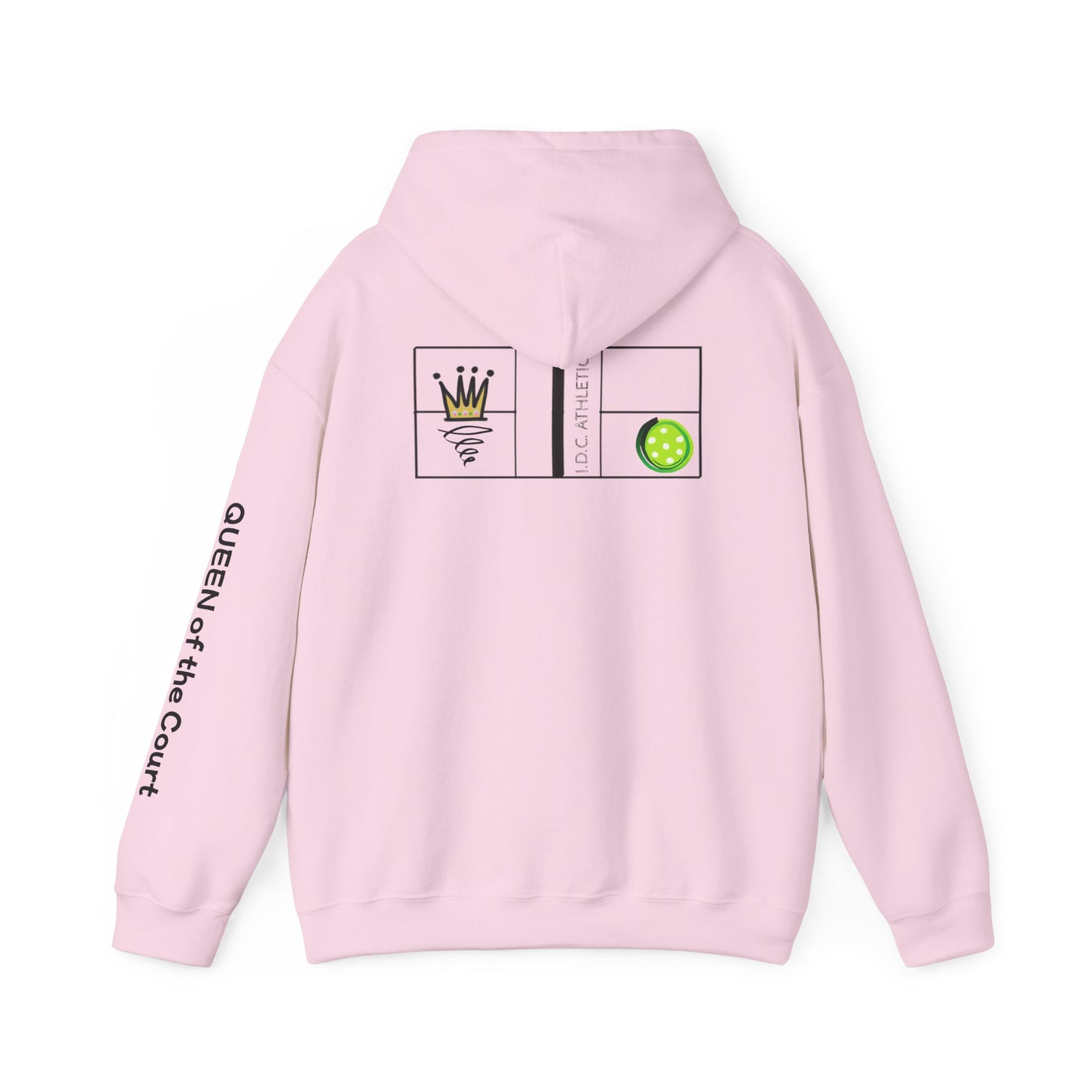 Pickleball Hoodie - Queen of the Court Design - Women's Sweatshirt