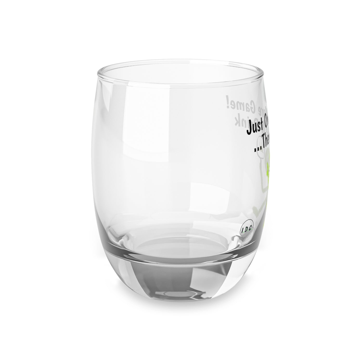 Pickleball Whiskey Glass - 'Just One More Game Then We'll Drink' Design