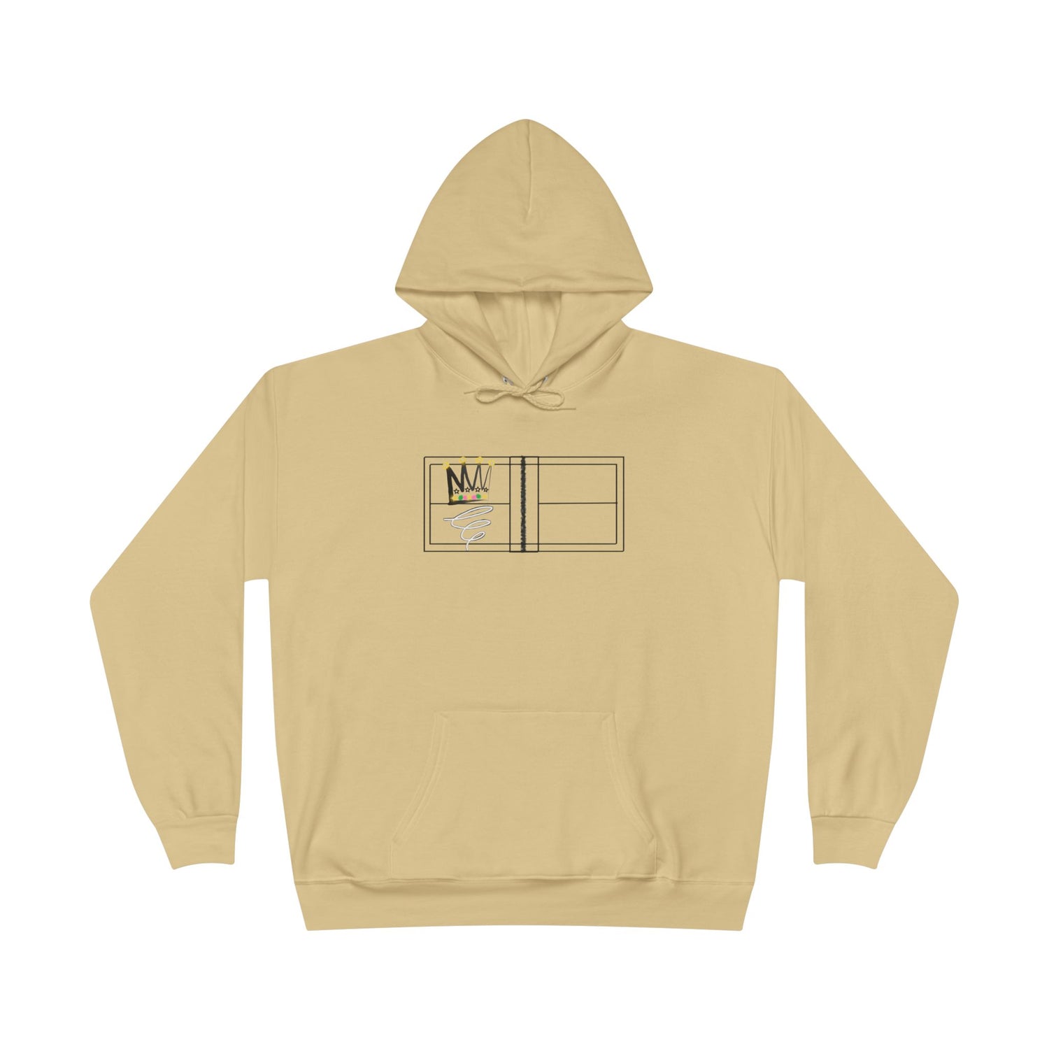 Pickleball Queen of the Court Design - EcoSmart Hoodie Sweatshirt for Women