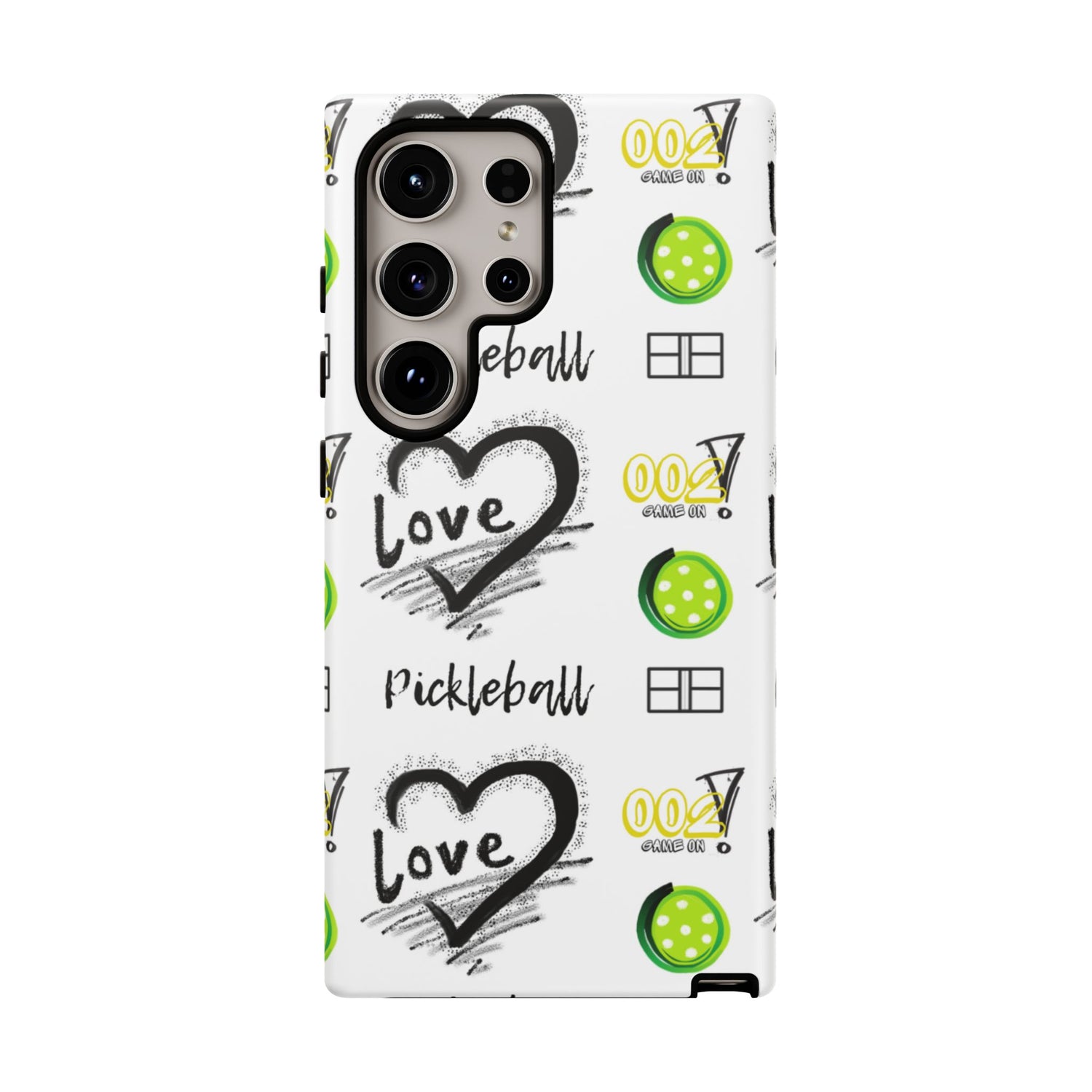 Pickleball Love Tough Android Samsung Phone Case - Fun & Durable Sport Accessory