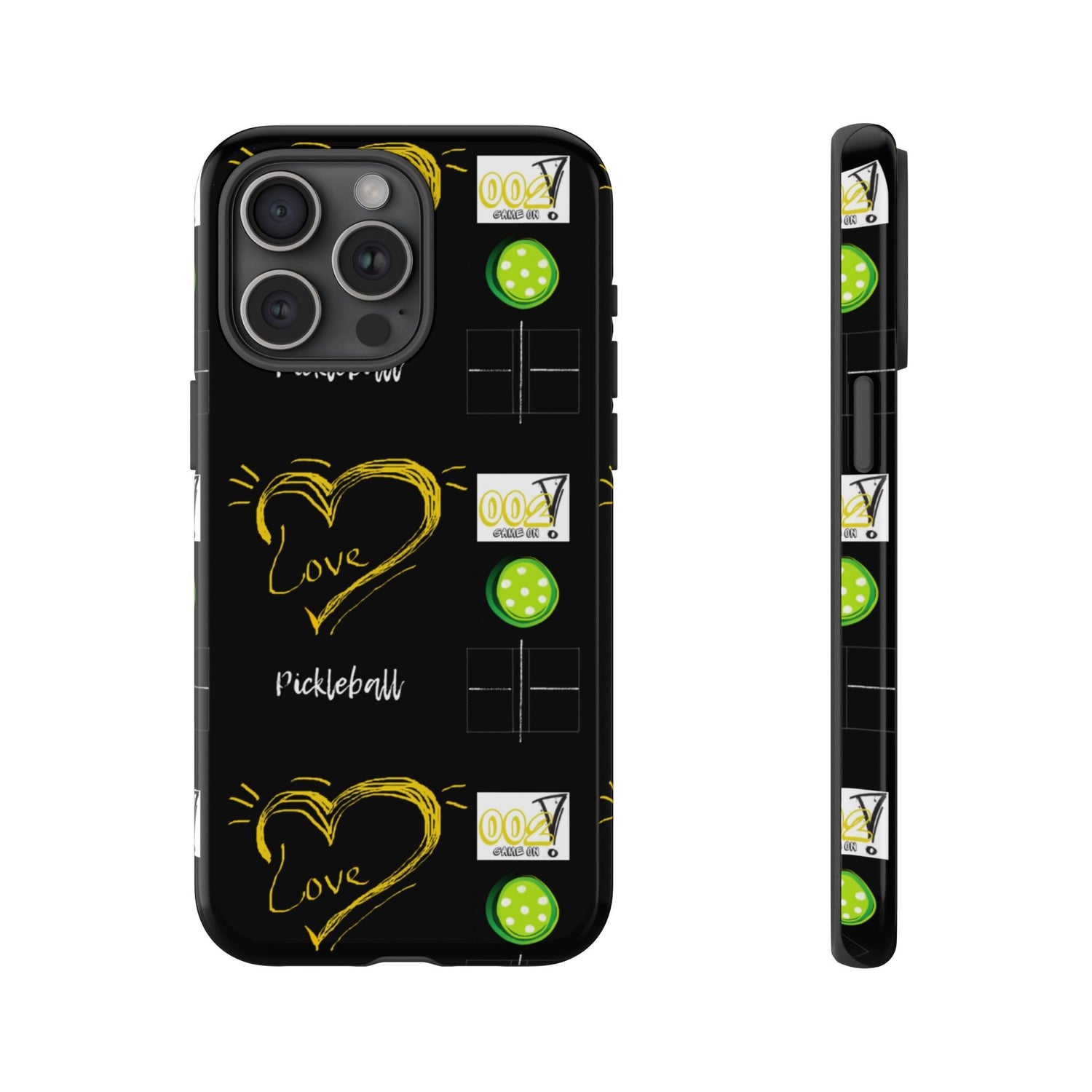 Pickleball Love Tough iPhone Case - Fun & Durable Sport Accessory