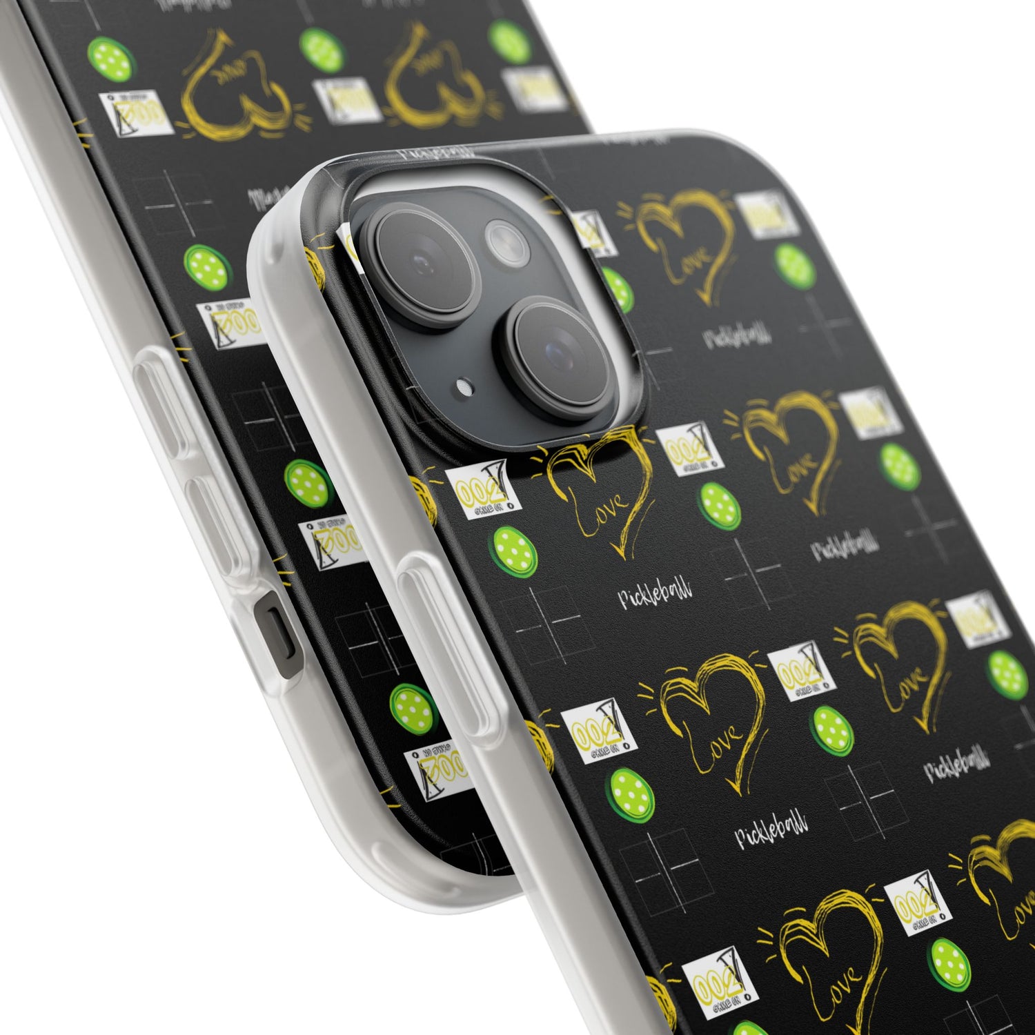 Pickleball Love Flexi iPhone Case - Stylish Phone Protection for Fashion-Forward Individuals