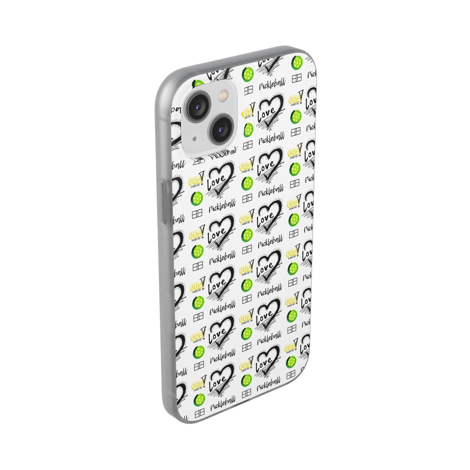 Pickleball Love Flexi iPhone Case - Stylish Phone Protection for Fashion-Forward Individuals