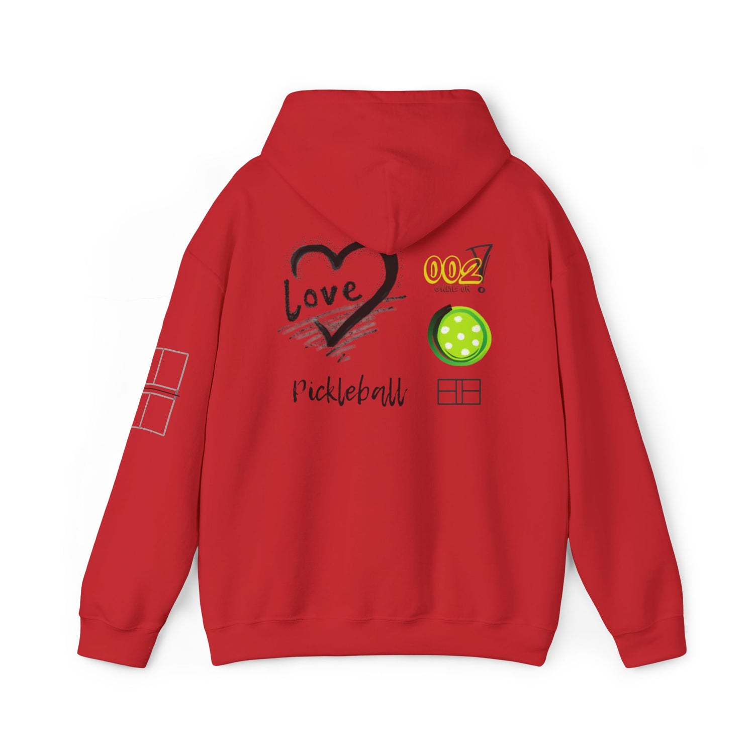 Unisex Pickleball Hoodie Sweatshirt Apparel - LOVE Pickleball