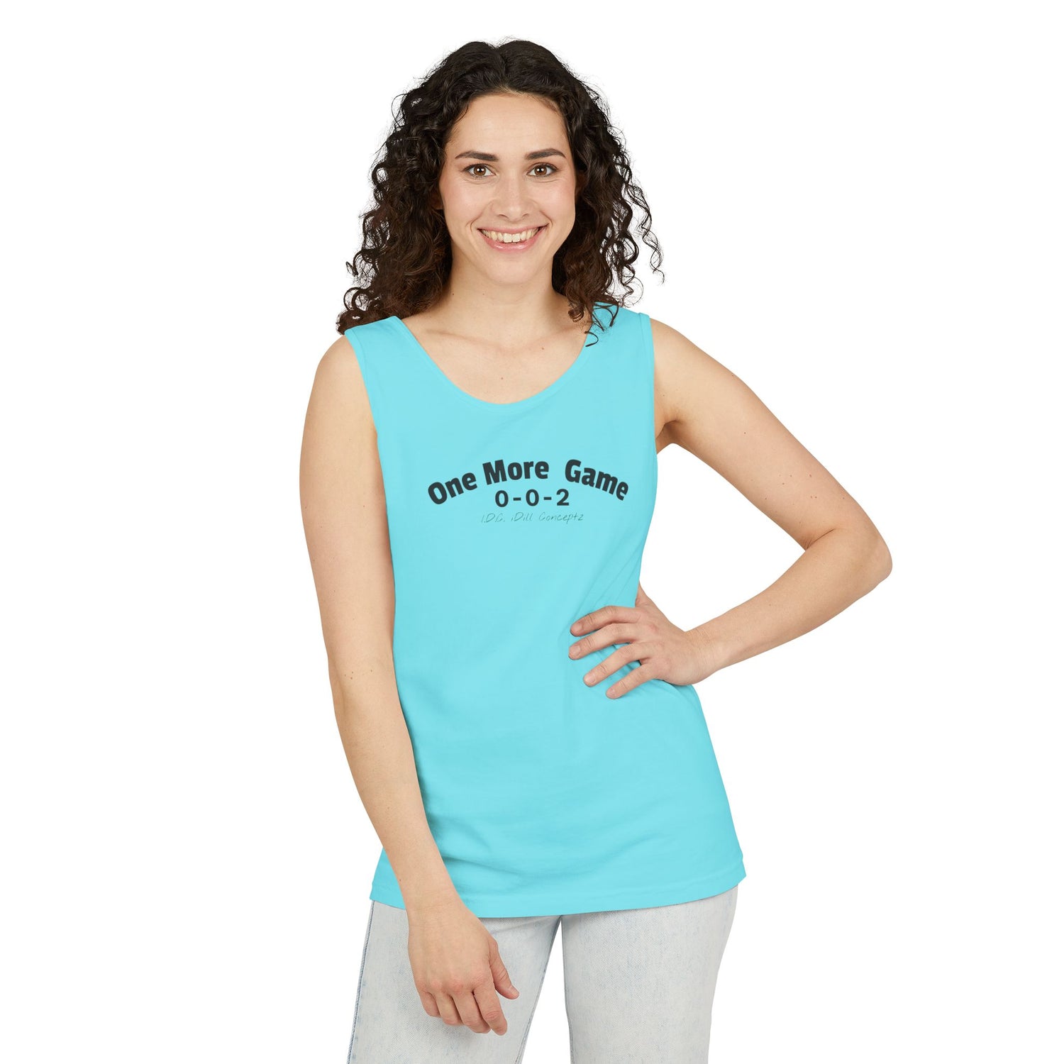 Unisex Pickleball Tank Top - 002 One More Game Design