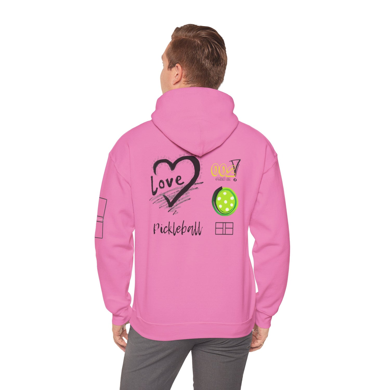 Unisex Pickleball Hoodie Sweatshirt Apparel - LOVE Pickleball