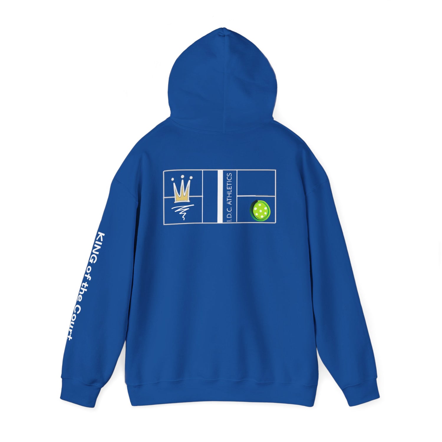 Pickleball Hoodie - King of the Court Design - Men's Sweatshirt