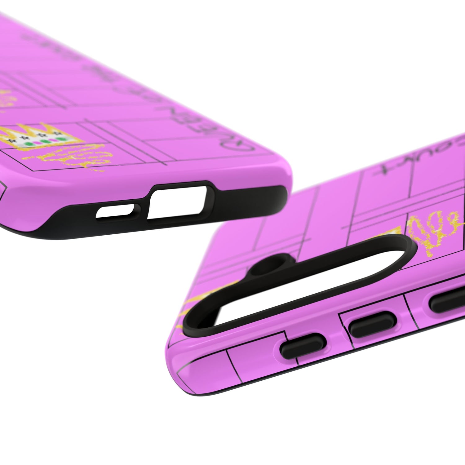 Pickleball Queen of the Court Pink Tough Android Samsung Phone Case - Fun & Durable Sport Accessory