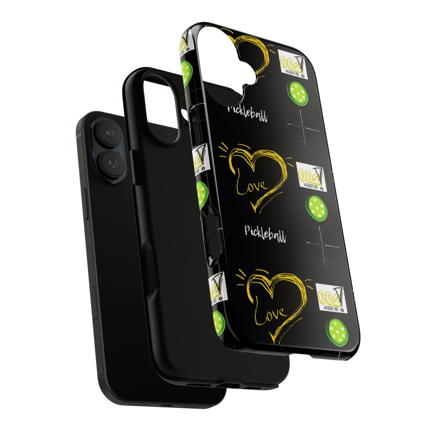 Pickleball Love Tough iPhone Case - Fun & Durable Sport Accessory