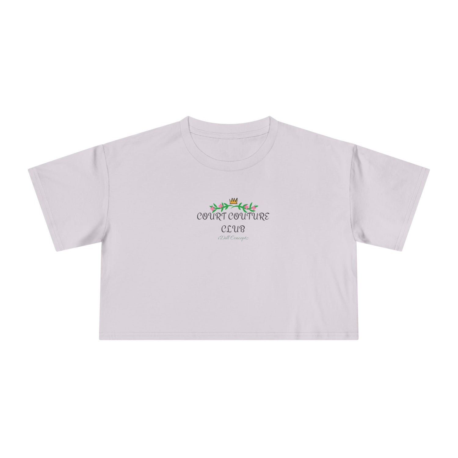 Women's Cropped Tee - Pickleball Court Couture Club Design