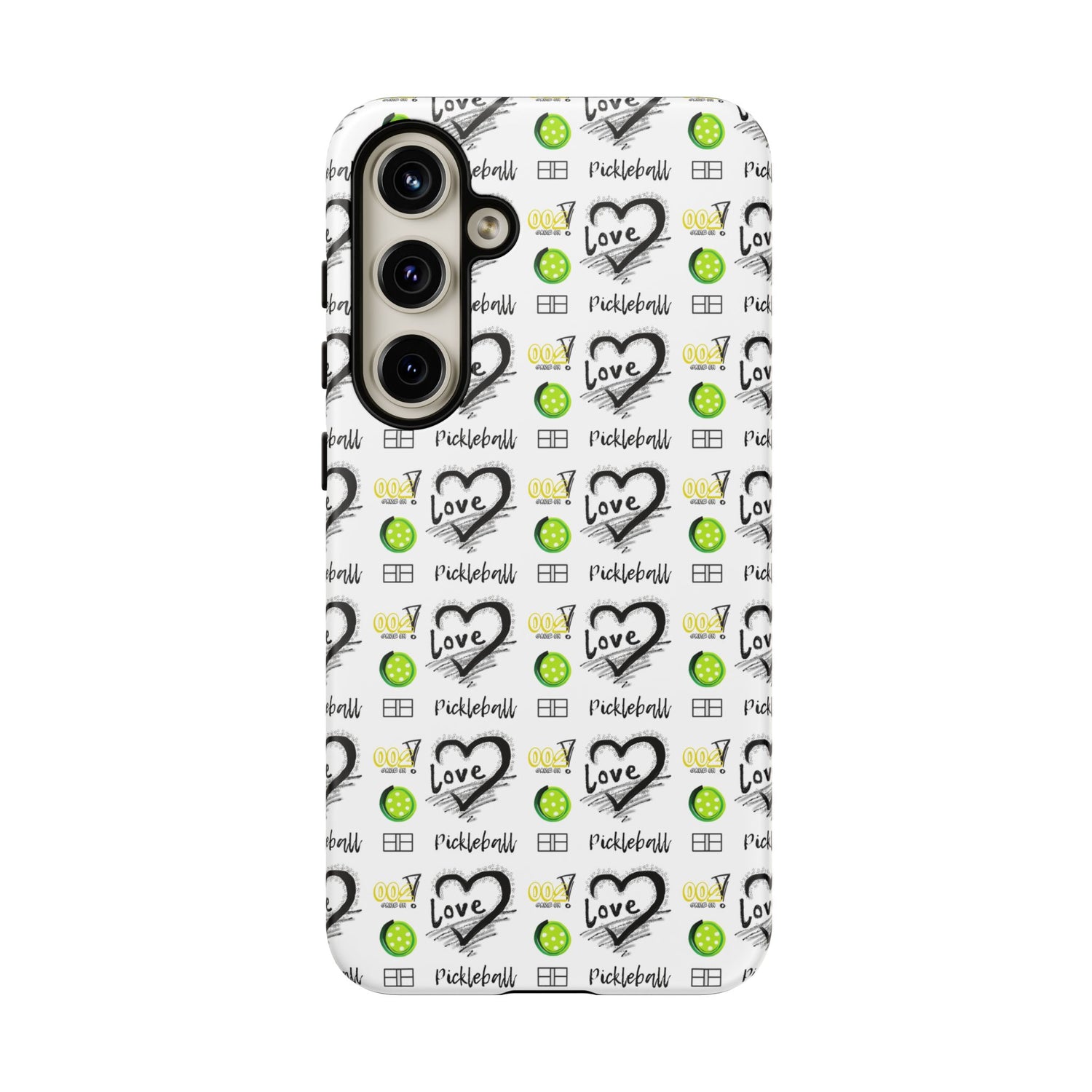 Pickleball Love Tough Android Samsung Phone Case - Fun & Durable Sport Accessory