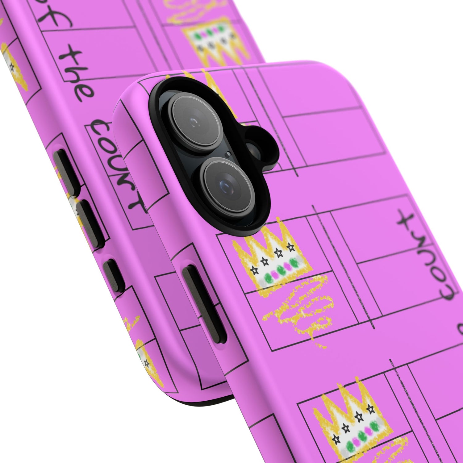 Pickleball Queen of the Court Pink Tough iPhone Case - Fun & Durable Sport Accessory