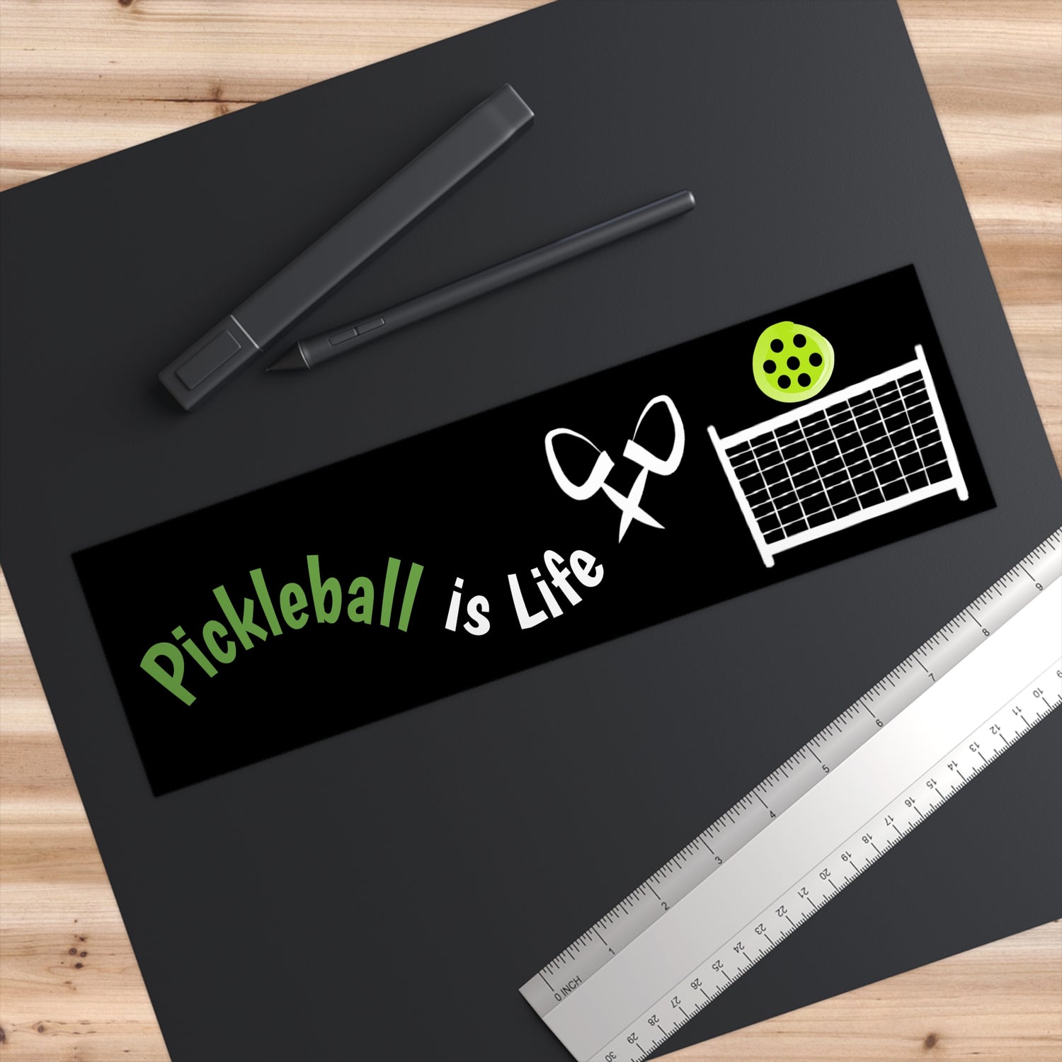 Pickleball Bumper Sticker - 'Pickleball is Life' Design