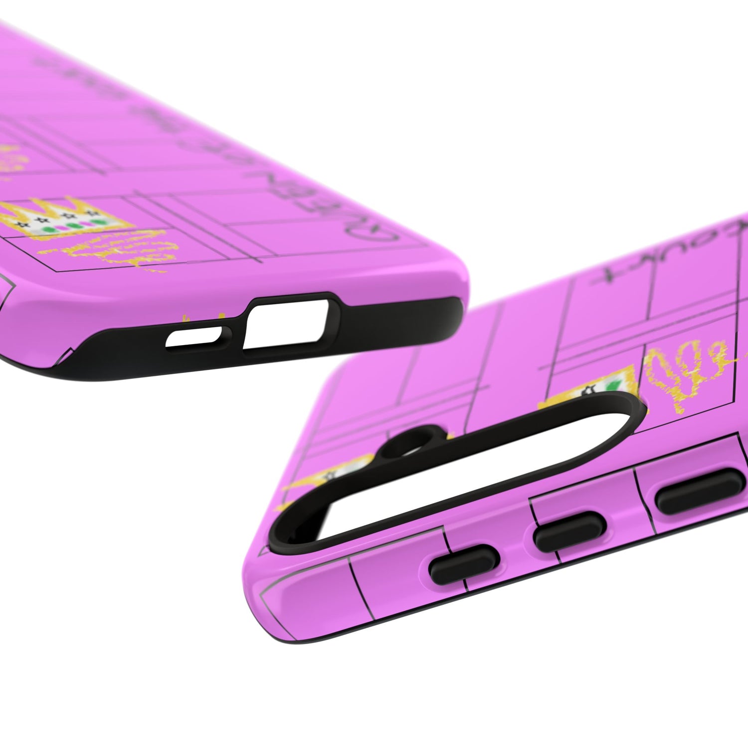 Pickleball Queen of the Court Pink Tough Android Samsung Phone Case - Fun & Durable Sport Accessory