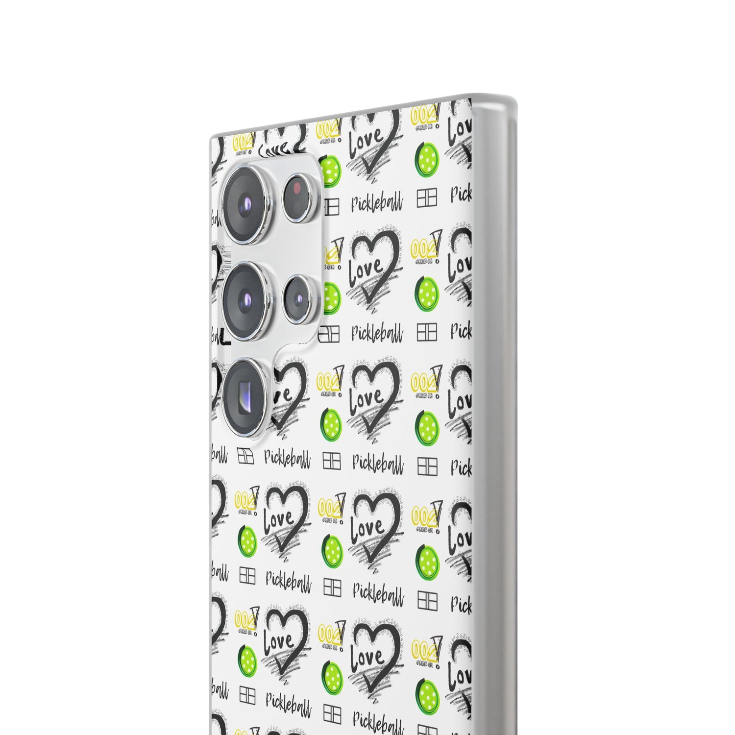 Pickleball Love Flexi Android Samsung Phone Case - Stylish Phone Protection for Fashion-Forward Individuals