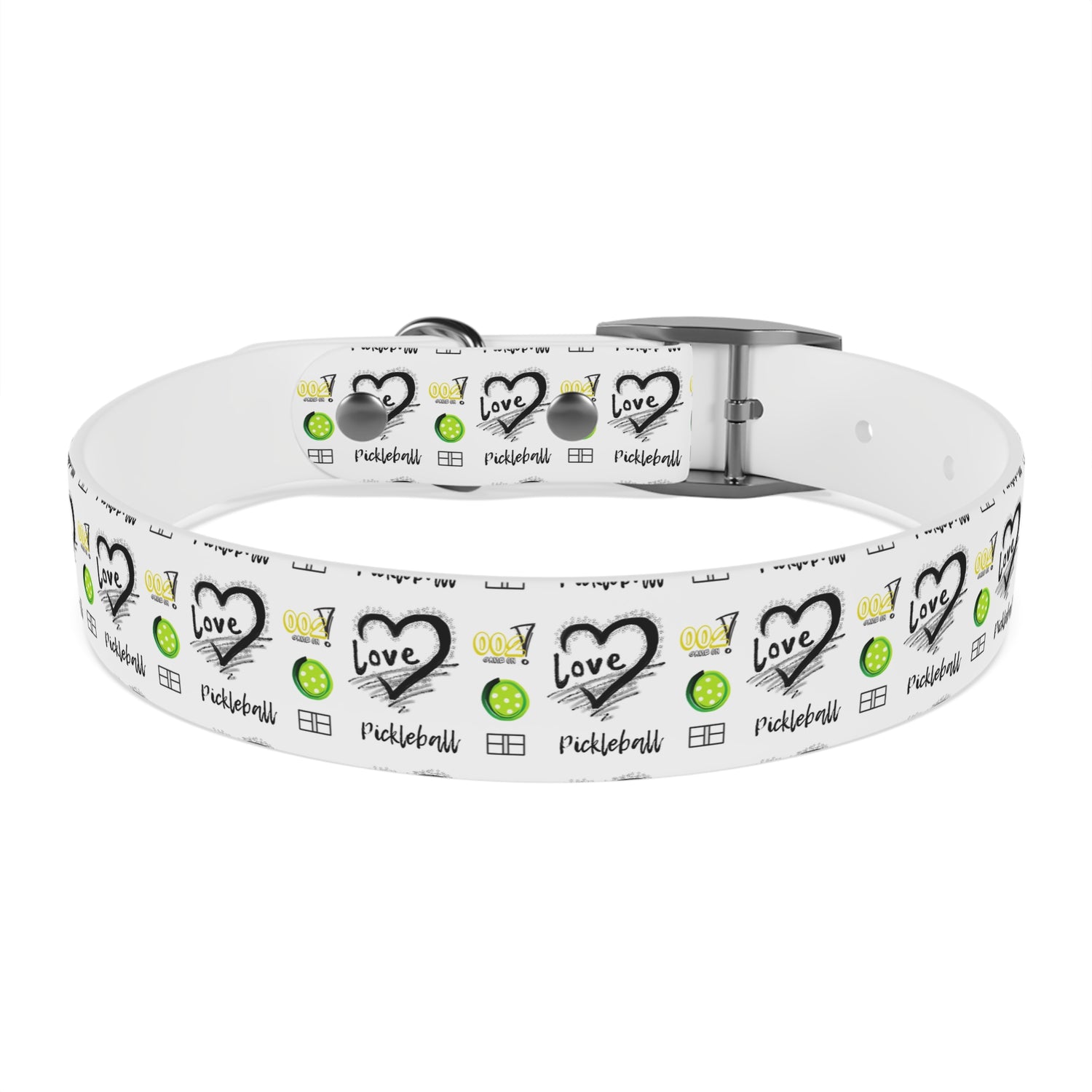 Dog Collar - Pickleball Love Unique Stand Out Design - Perfect for Pet Owners