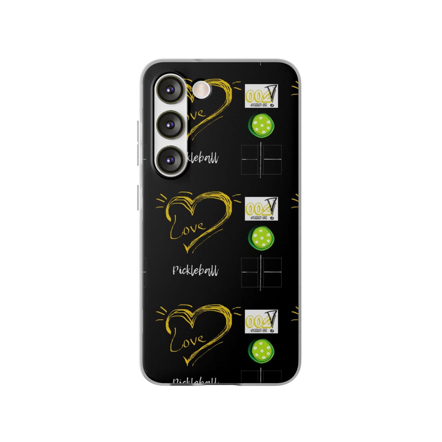 Pickleball Love Flexi Android Samsung Phone Case - Pickleball Phone Case