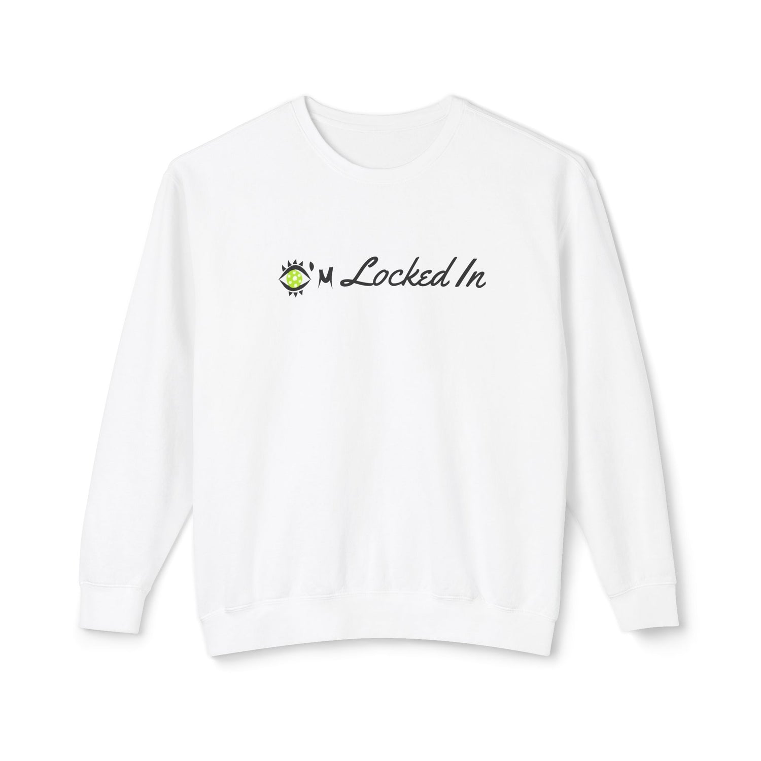 Women's Pickleball Lightweight Crewneck Sweatshirt - I'm Locked In - Athleisure Apparel