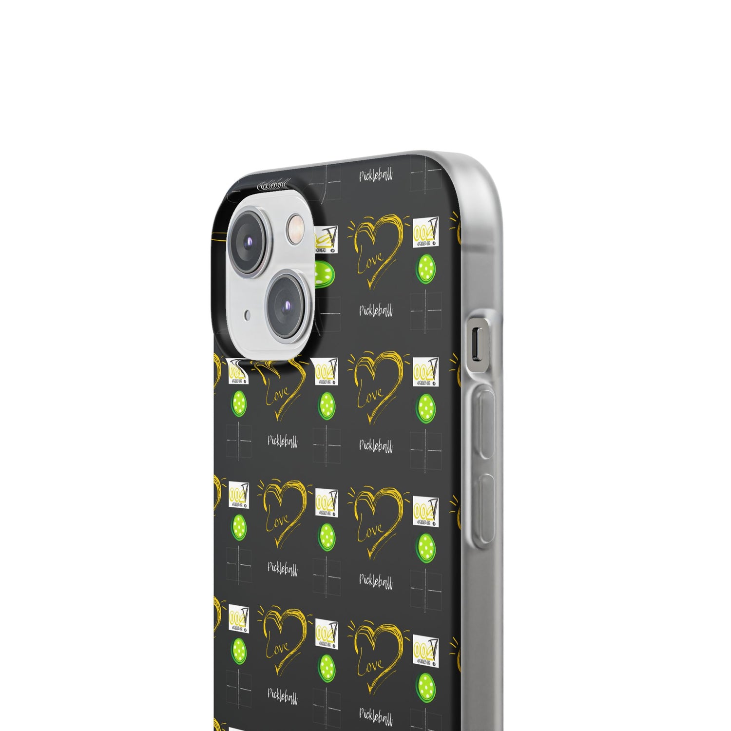 Pickleball Love Flexi iPhone Case - Stylish Phone Protection for Fashion-Forward Individuals