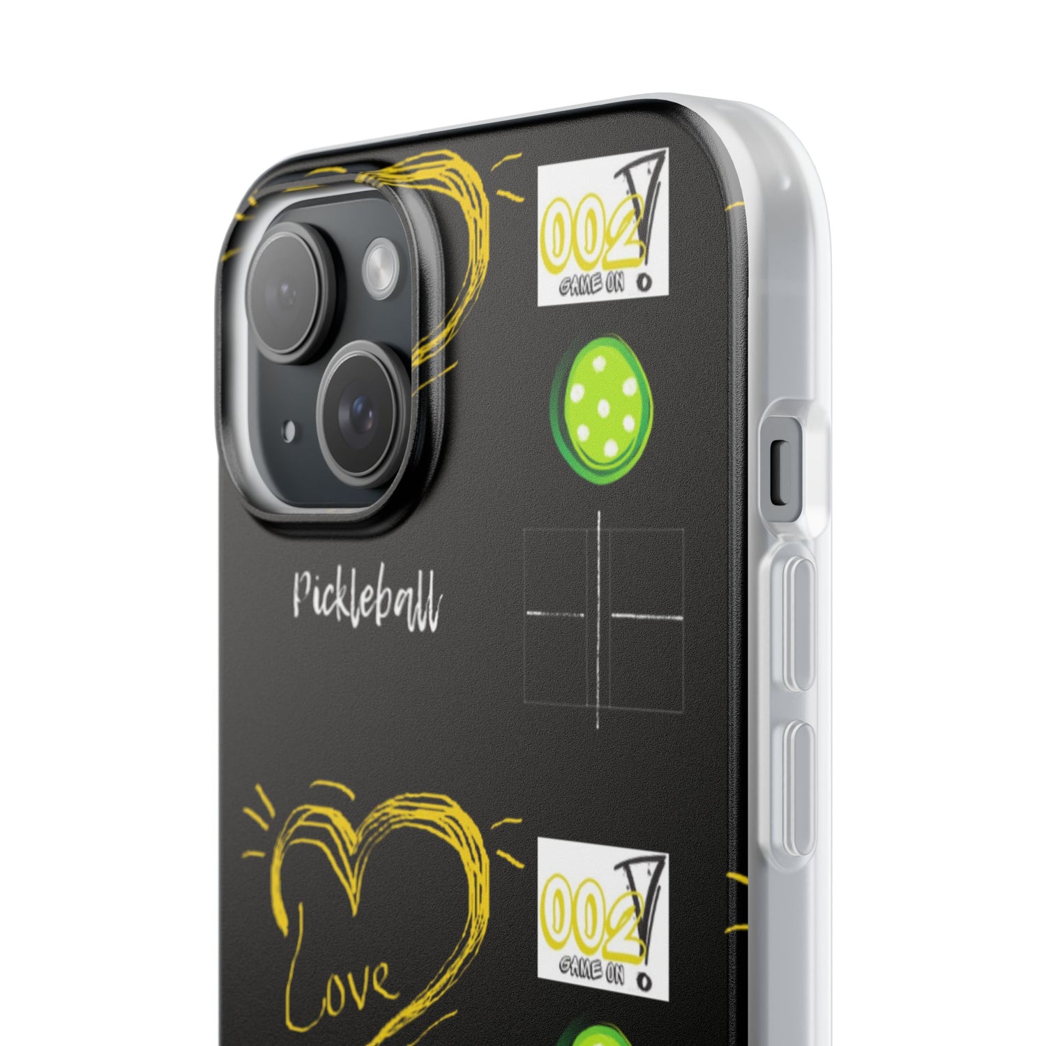 Pickleball Love Flexi iPhone Case - Stylish Phone Protection for Fashion-Forward Individuals