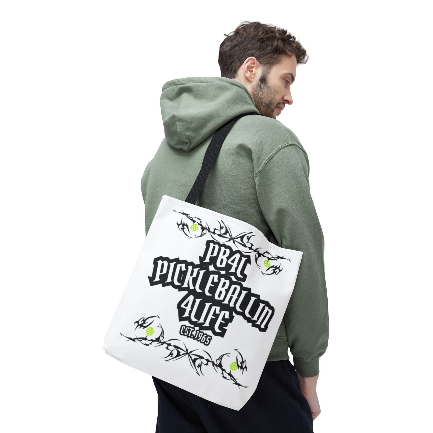 Pickleball Tote Bag - 'PB4L' Design for Enthusiasts and Players