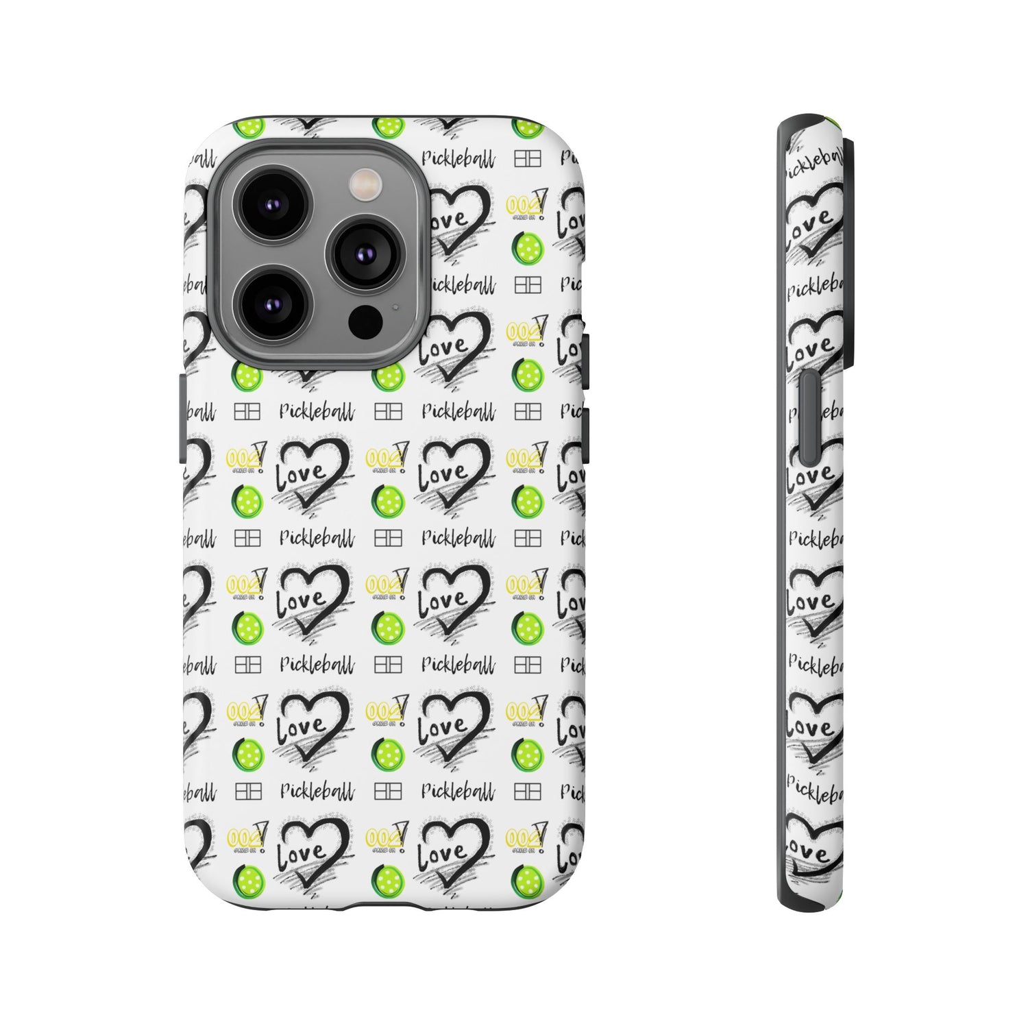Pickleball Love Tough iPhone Case - Fun & Durable Sport Accessory