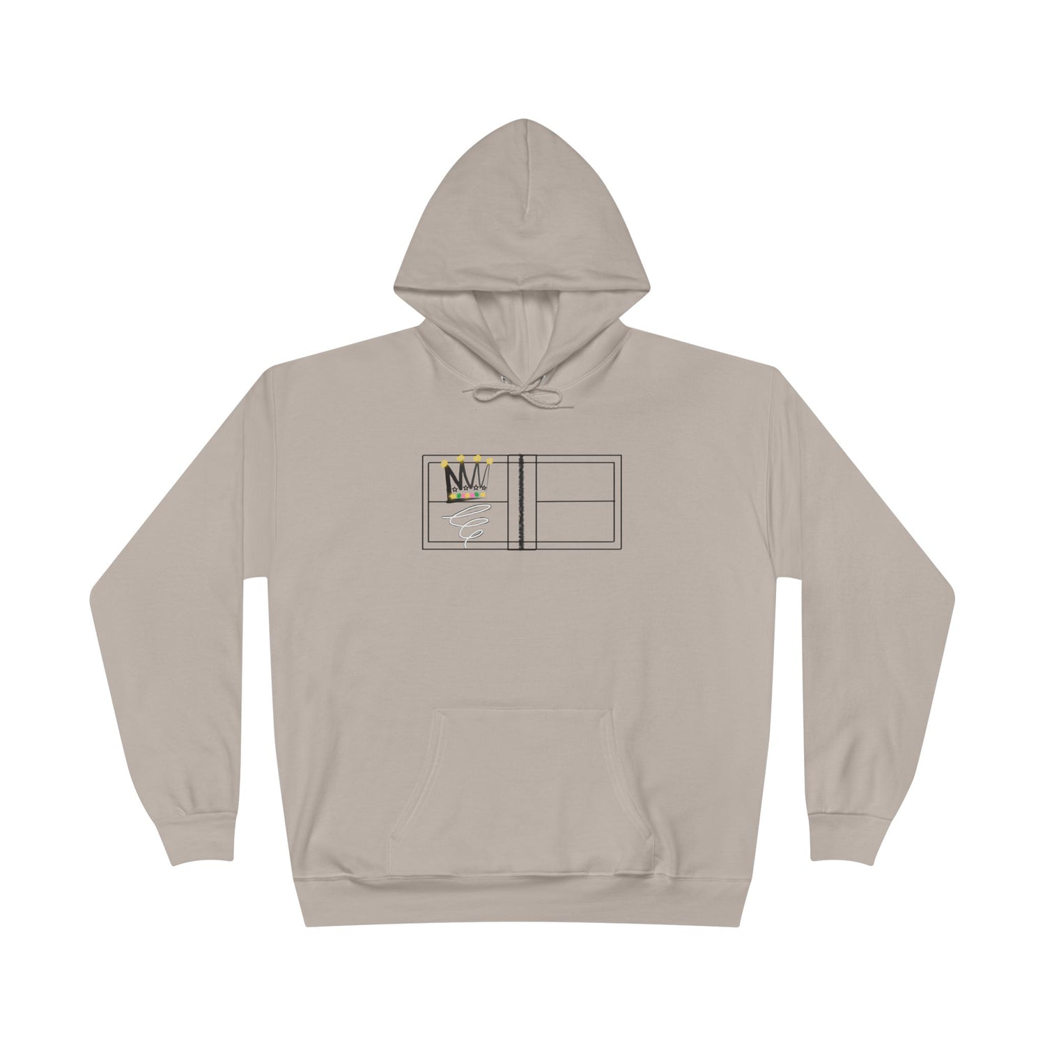 Pickleball Queen of the Court Design - EcoSmart Hoodie Sweatshirt for Women