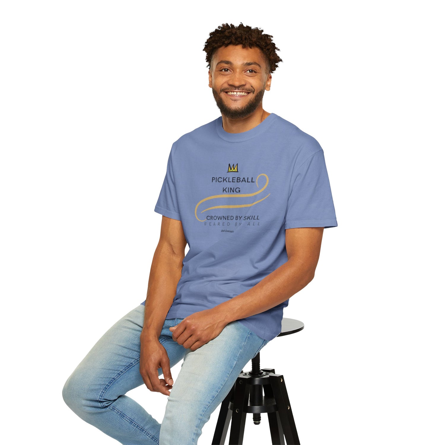 King of the Court Pickleball T-Shirt Apparel - Casual Graphic Tee for Men - Sports Lovers