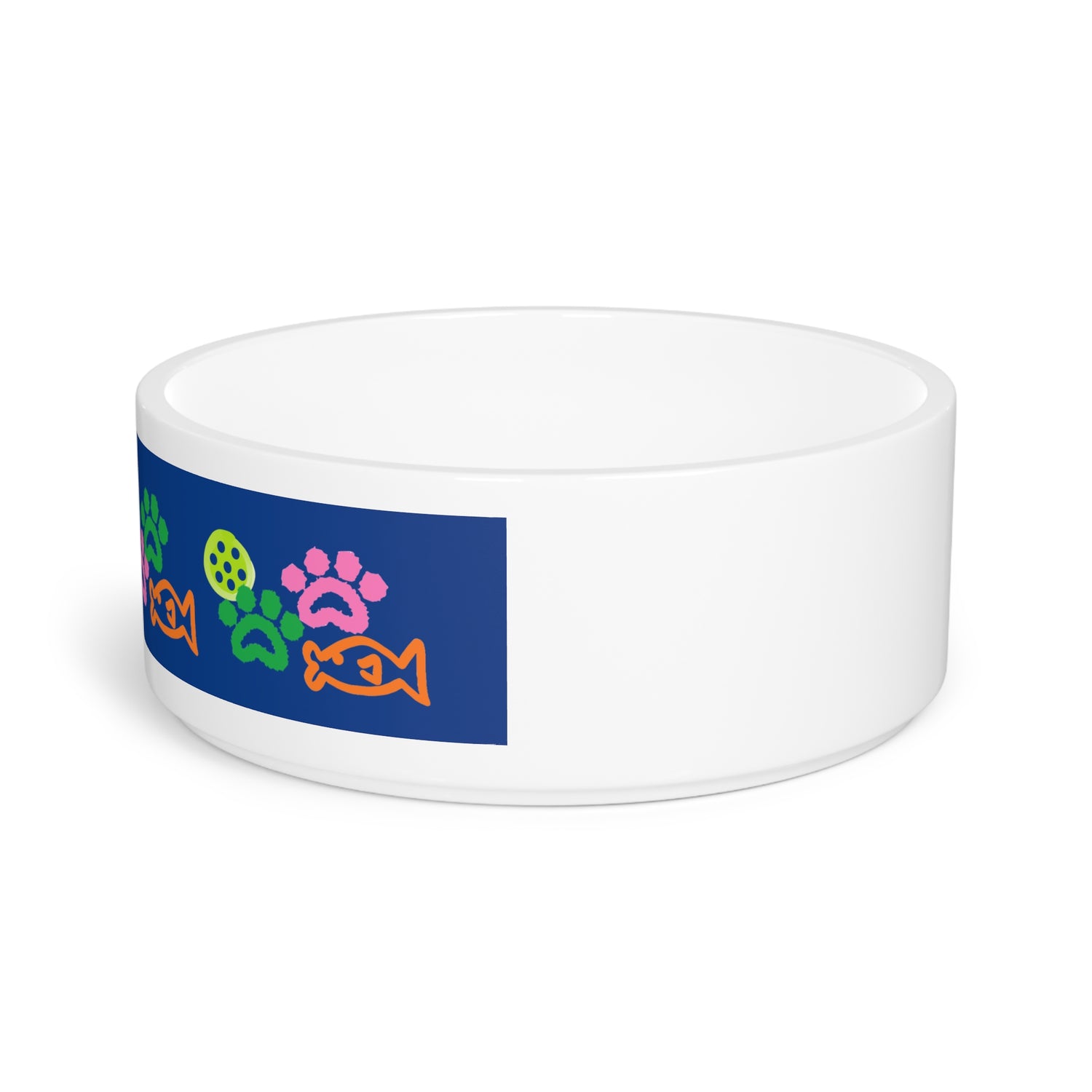 Pet Bowl - Pickleball and Cat Paw Design - Unique Pet Gift