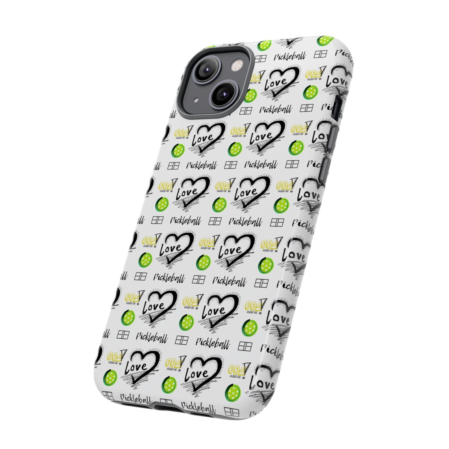Pickleball Love Tough iPhone Case - Fun & Durable Sport Accessory