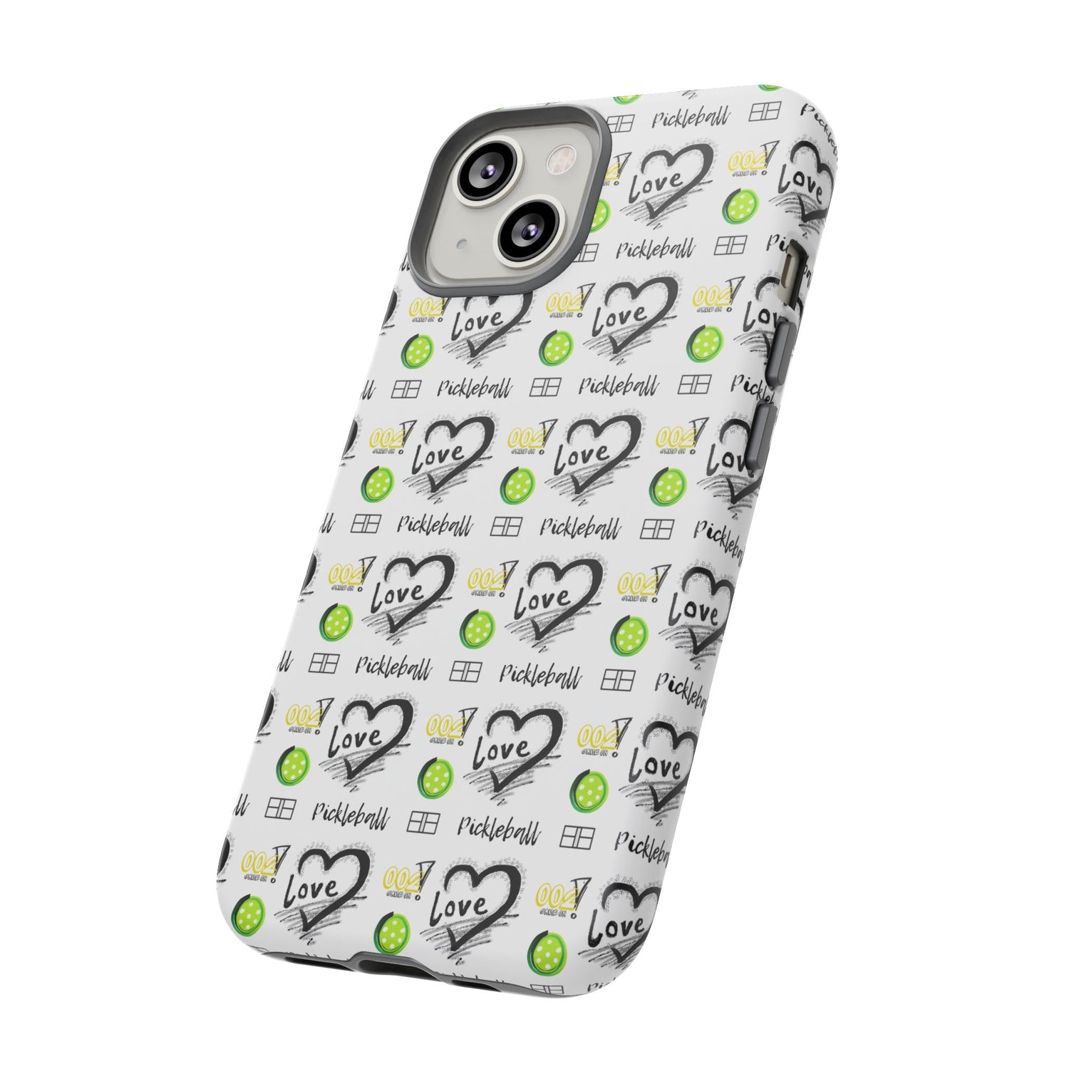Pickleball Love Tough iPhone Case - Fun & Durable Sport Accessory