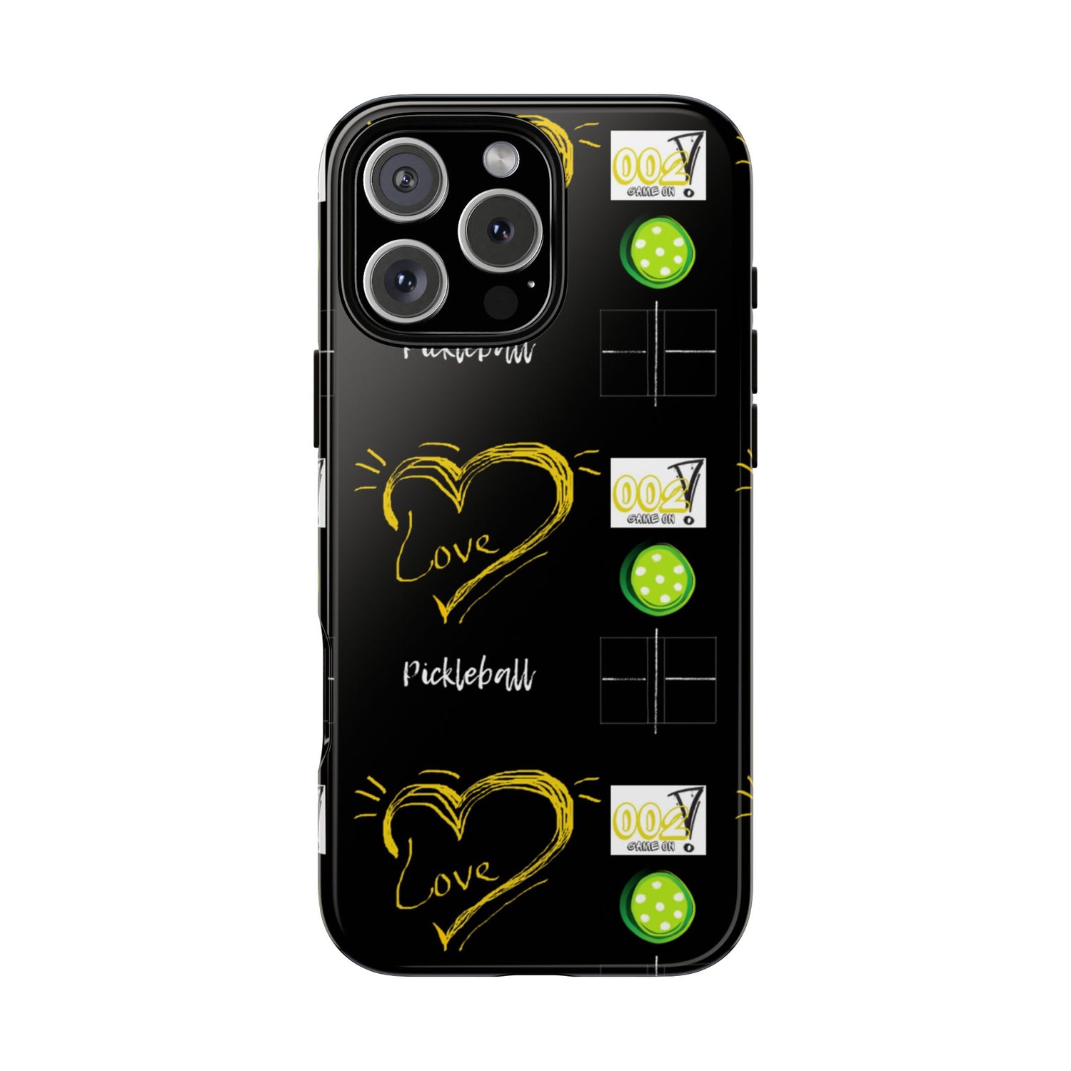 Pickleball Love Tough iPhone Case - Fun & Durable Sport Accessory
