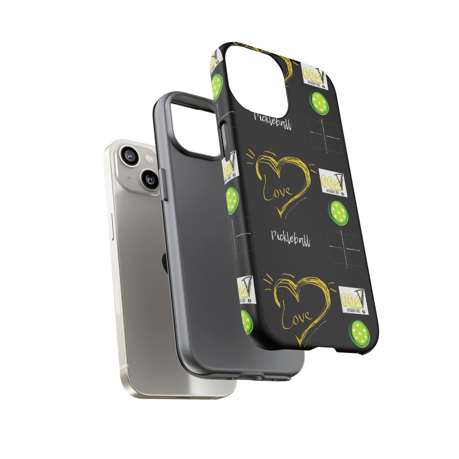 Pickleball Love Tough iPhone Case - Fun & Durable Sport Accessory