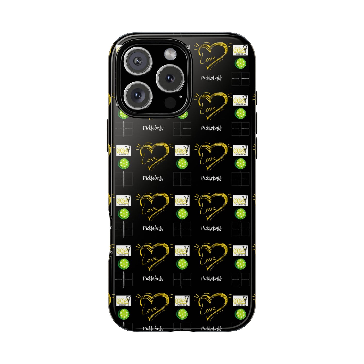 Pickleball Love Tough iPhone Case - Fun & Durable Sport Accessory