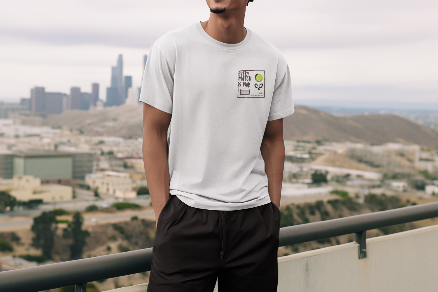 Men's Sportswear Tee - Pickleball Every Match is War Design