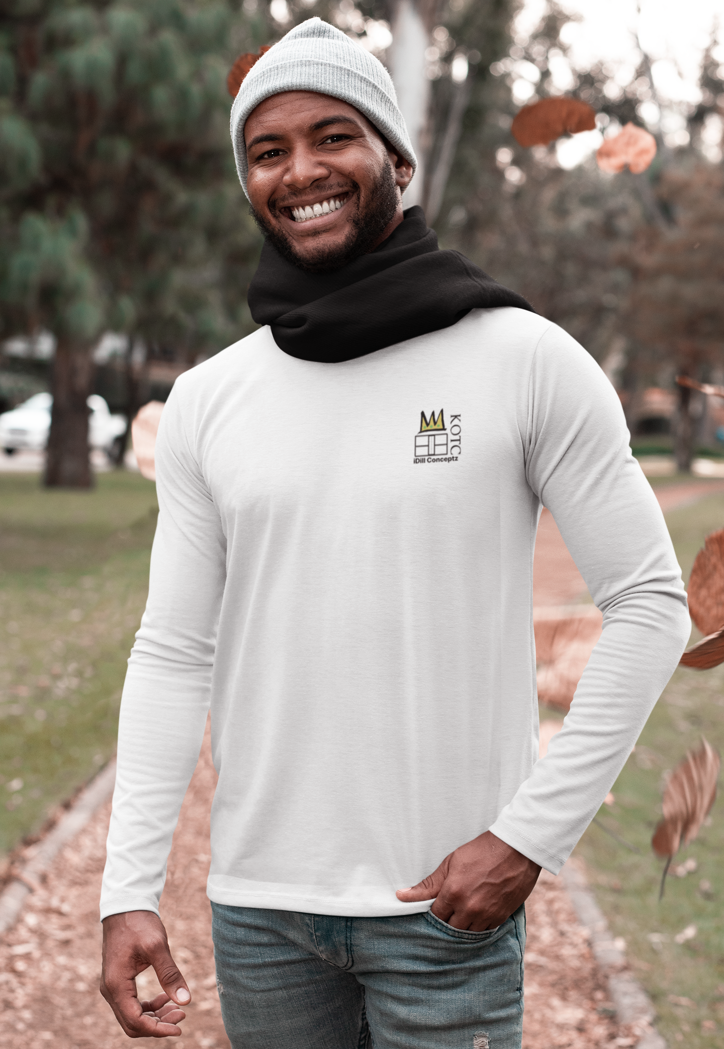 Men's Long Sleeve Tee - Pickleball King of the Court Design